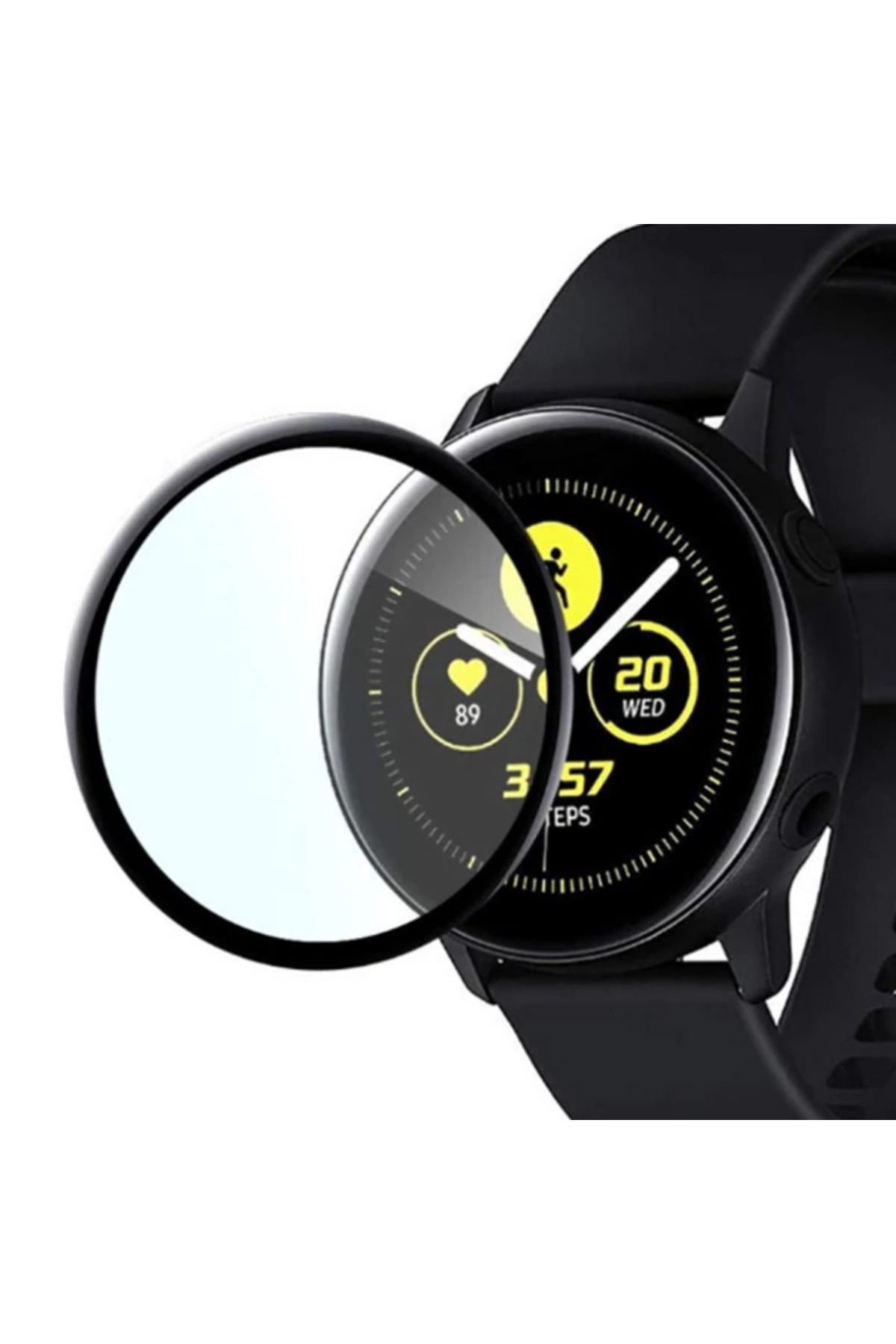 Marsilyan SM Galaxy Watch Active 1 R500 3D kavisli PC+PMMA Ekran Koruyucu-(5775) - MCT9605-6108