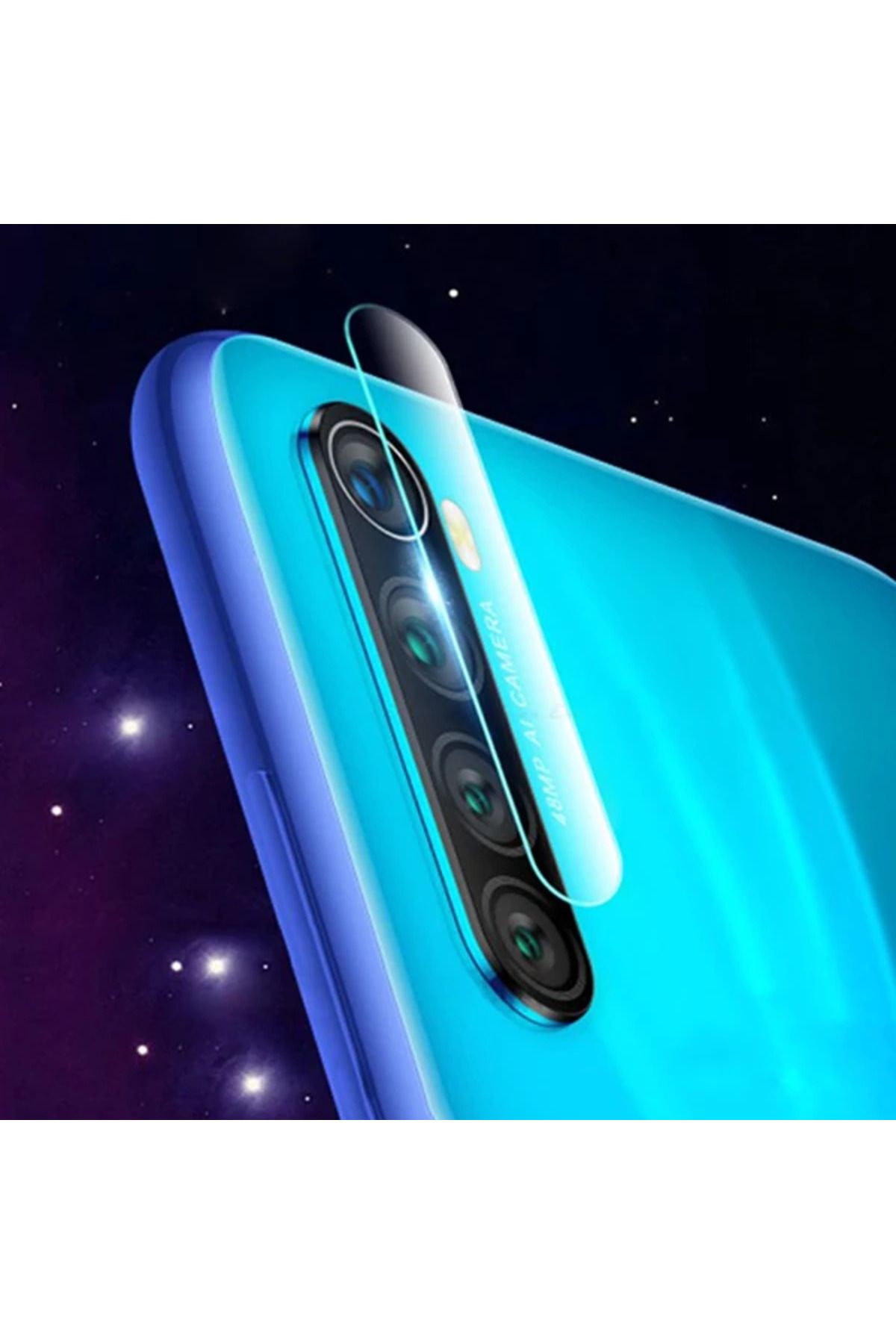 mycarmella Xiaomi Redmi Note 8 Tempered Kırılmaz Kamera Koruyucu Cam-(5775) - VHT6898-1537