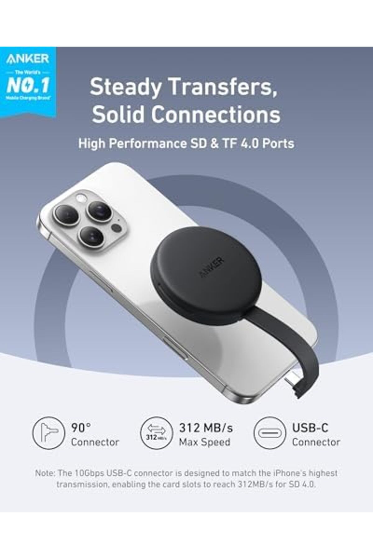 Anker-MagGo USB-C Adapter (3 in 1, 10Gbps, for iPhone USB-C) 4