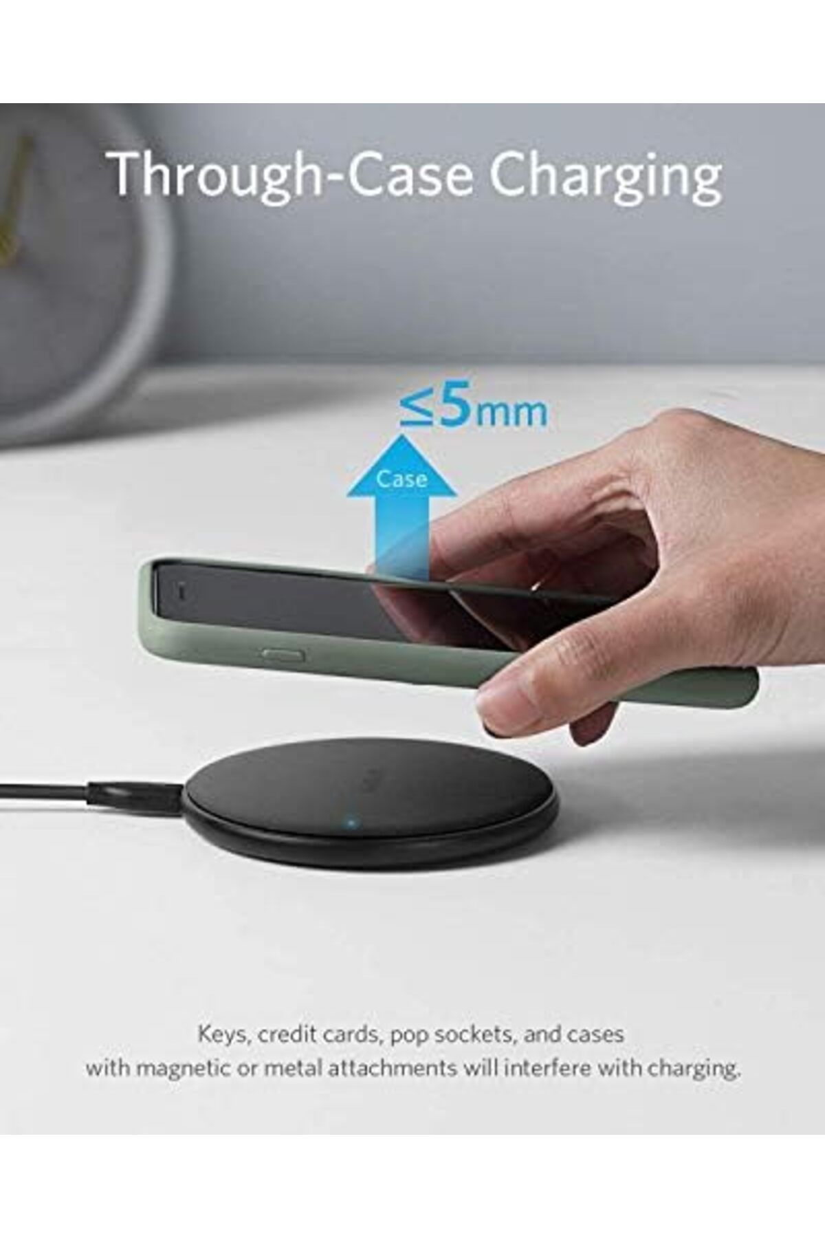 Anker-PowerWave Wireless Charger with Qi Certification, 10W Max 9