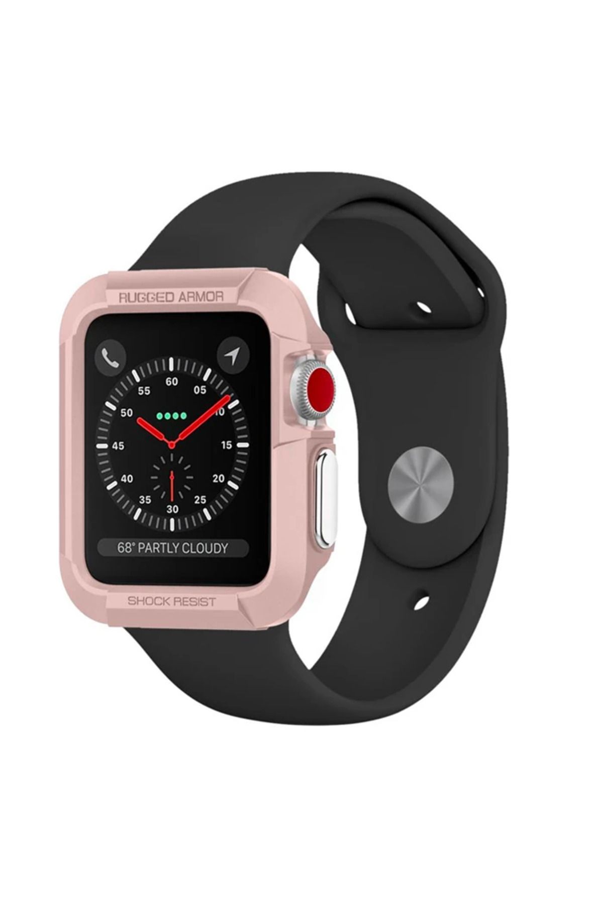 Marsilyan Ally Apple Watch SE/6-5-4 Uyumlu 44MM Şok Darbe Onleyici Silikon Kılıf-(5775) - MCT4750-8118
