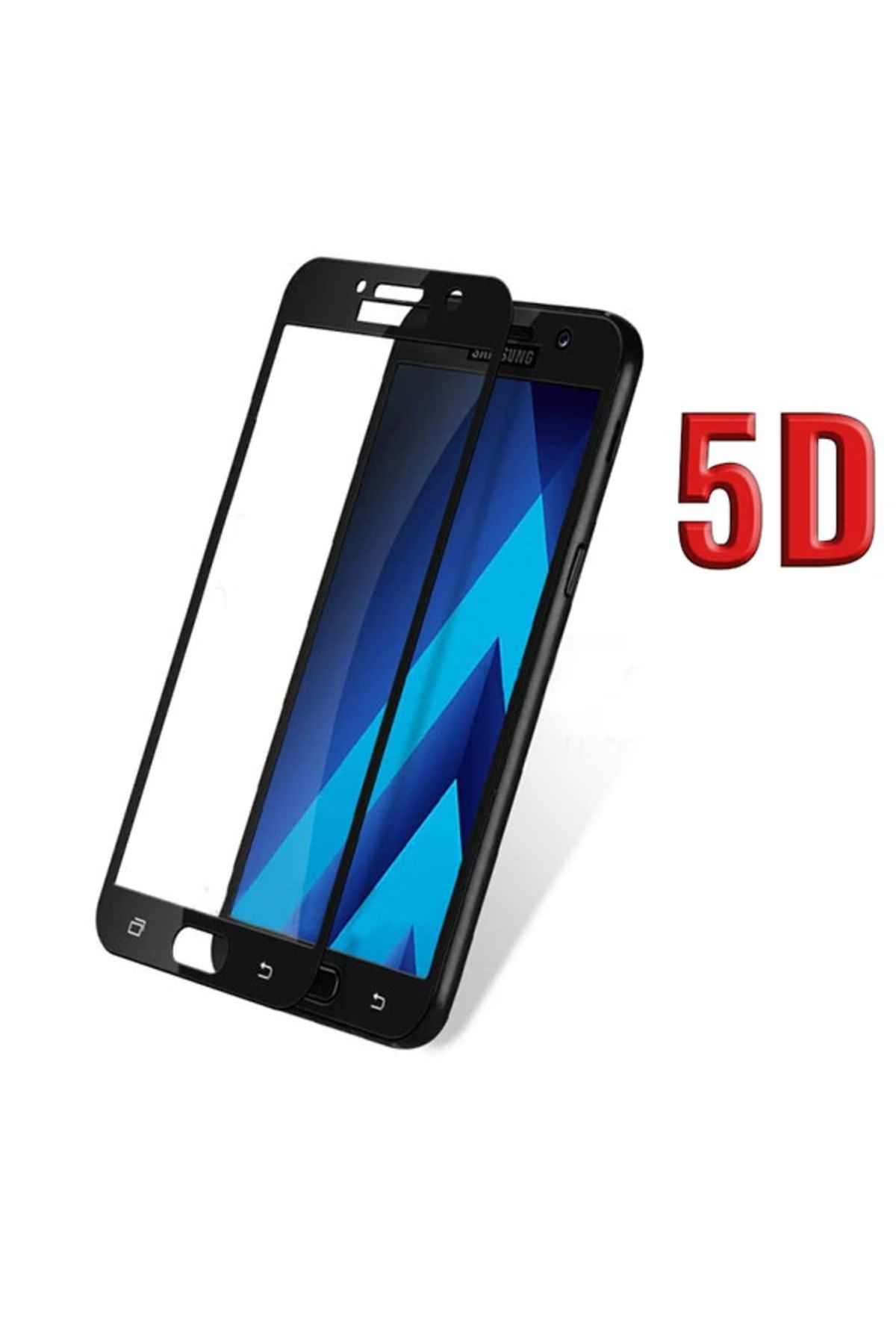LaCend Galaxy A52017 A520 İçin 5D Kavisli Full Kırılmaz Cam Ekran Koruyucu-(5775) - LC8926-1012