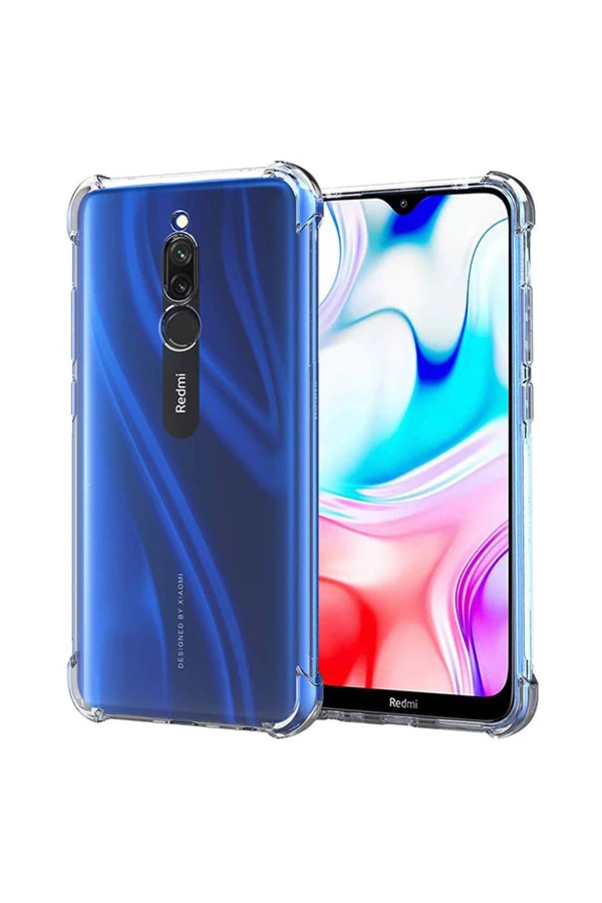 LaCend Xiaomi Redmi 8 Anti-Drop Darbe Emici Silikon Kılıf-(5775) - LC7285-9798