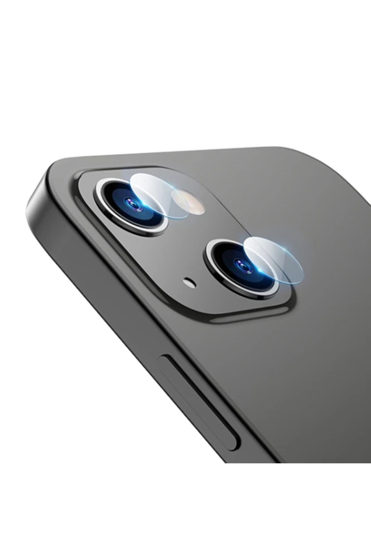 LaCend ALLY İPhone 13-13 Mini Tempered Glass Cam Kamera Koruyucu-(5775) - LC8919-7879