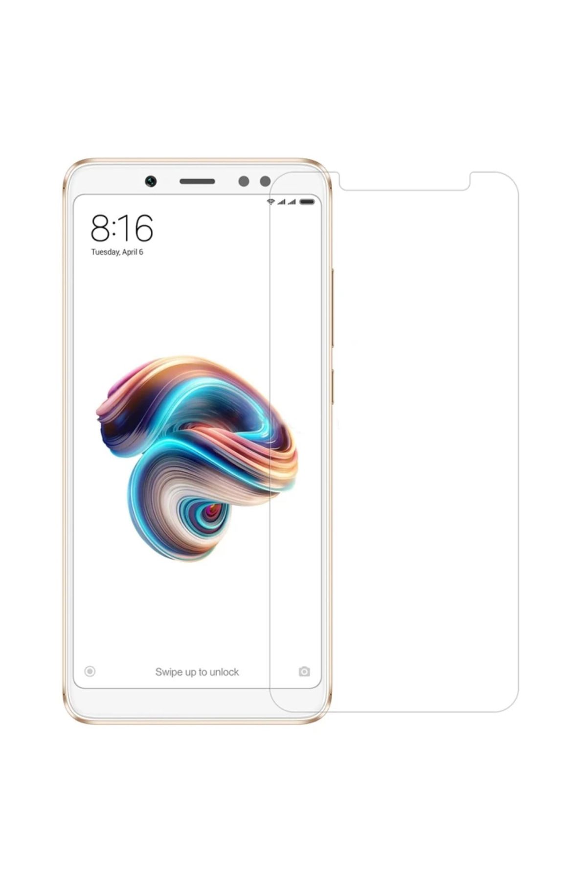 mudikonsept Xiaomi Mi 6x A2 Uyumlu Kırılmaz Cam Ekran Koruyucu-(5775) - MDE1081-2502