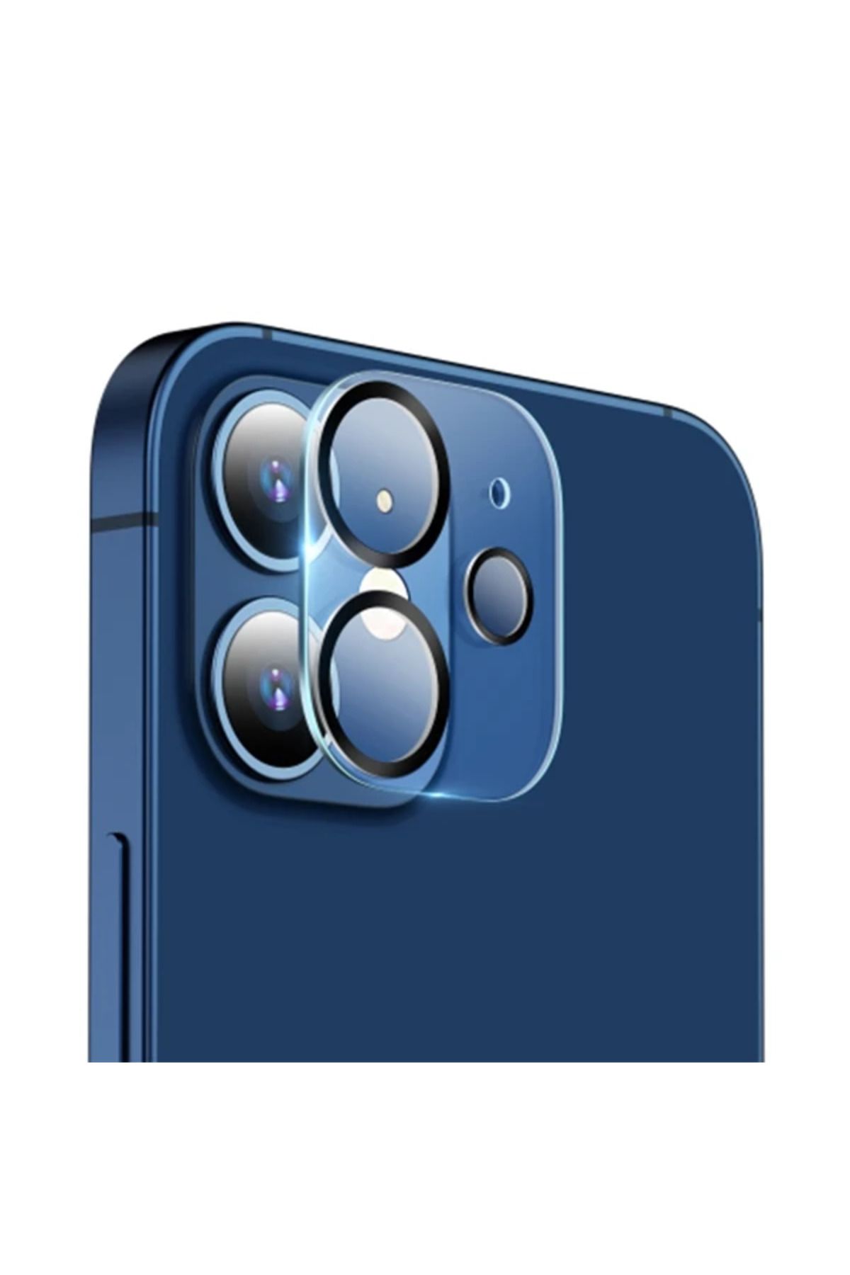 LaCend ALLY İPhone 12 Mini 3D Full Tempered Glass Cam Kamera Koruyucu-(5775) - LC3585-3008