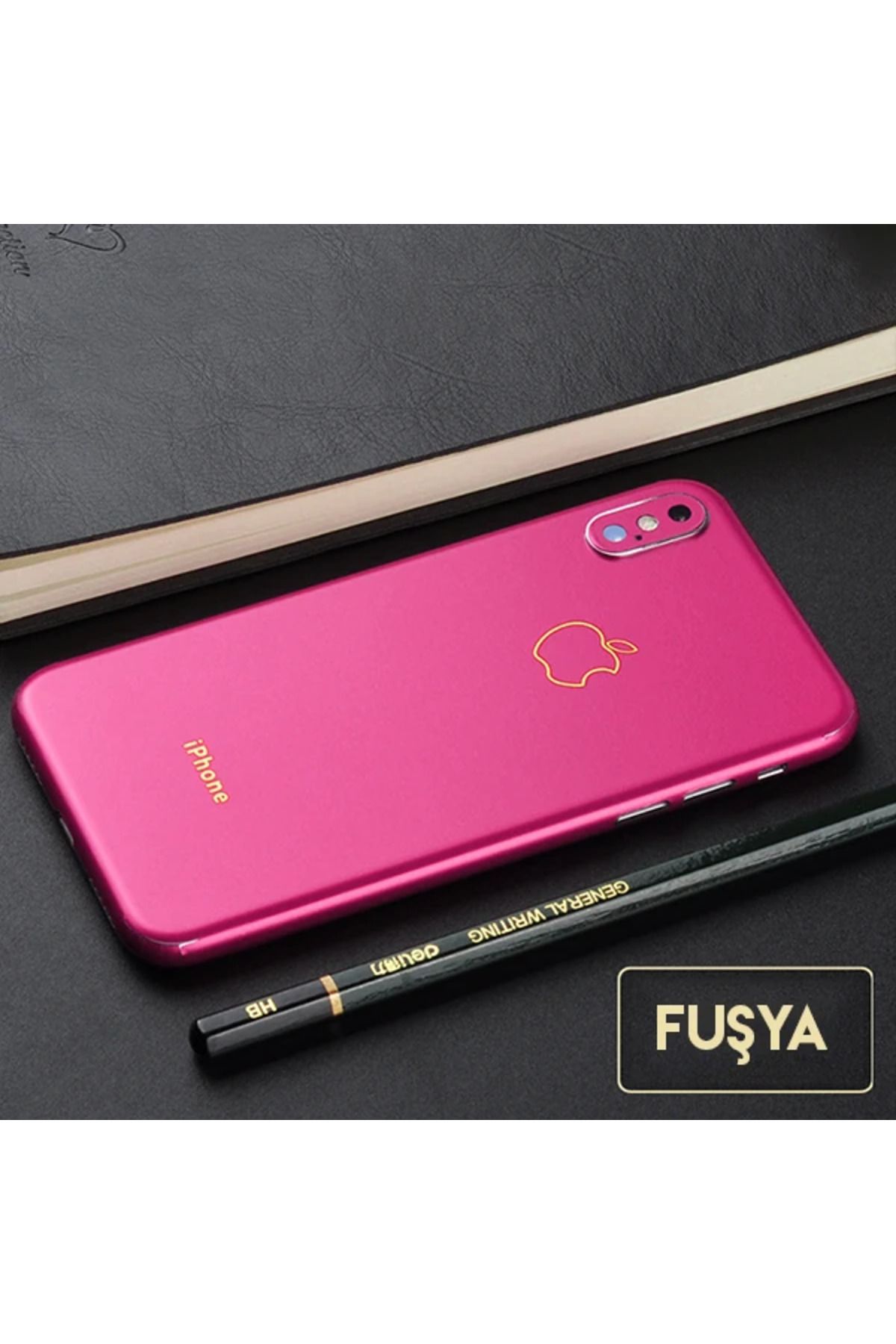 mudikonsept İphone X Xs Gold Logolu Yazılı Sticker Kaplama-(5775) - MDE9548-5505