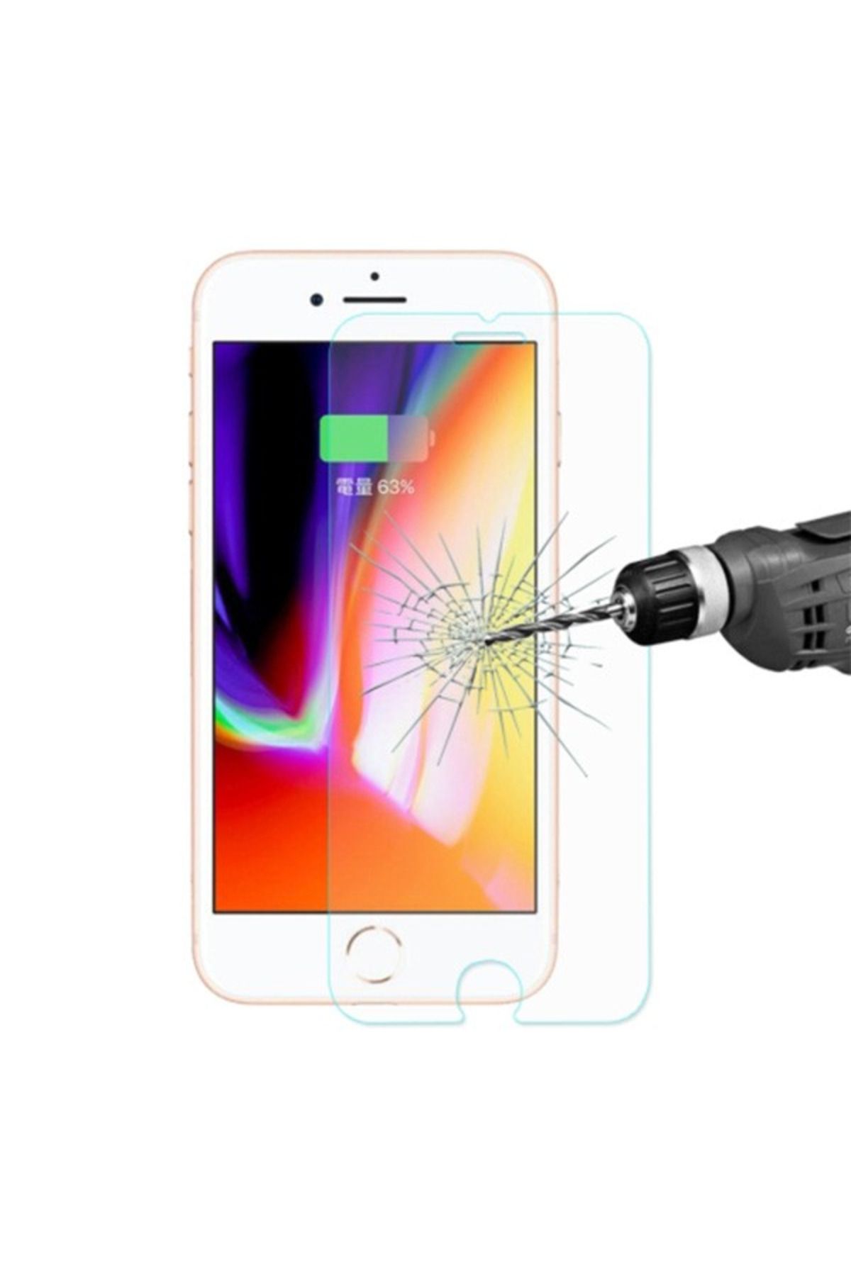 demila iPhone SE3-SE2 İPhone 8-7 Tempered Kırılmaz Cam Ekran Koruyucu-(5775) - MLA6677-1859