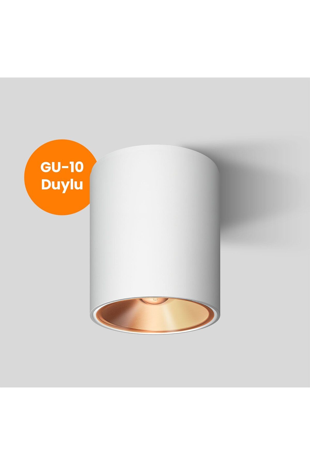 MAXLED Silindir Dekoratif Armatür (Beyaz-Rose) Maxled MX-3514