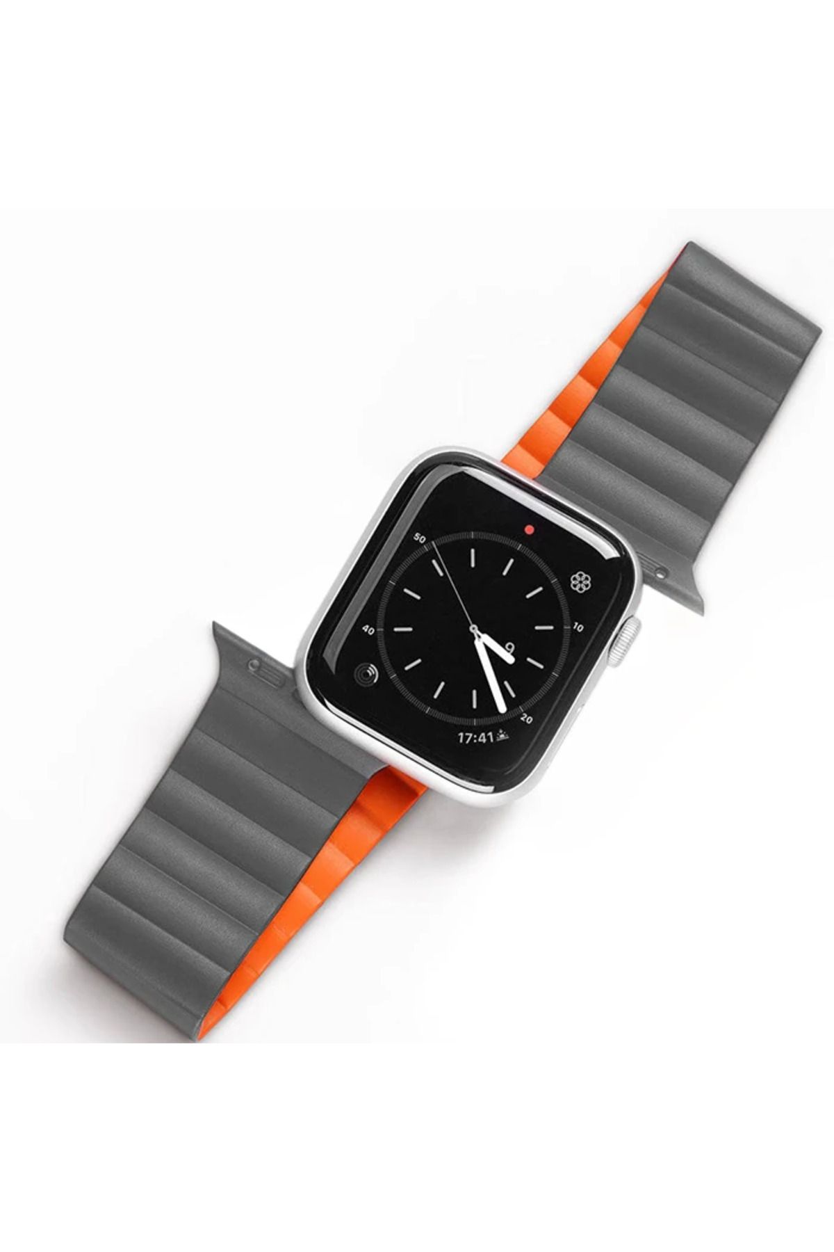 Notcraft DUX DUCIS Apple Watch 42/44/45MM için Manyetik Zincir Versiyon PU Deri Kayış Kord - NOTFRAFT2500