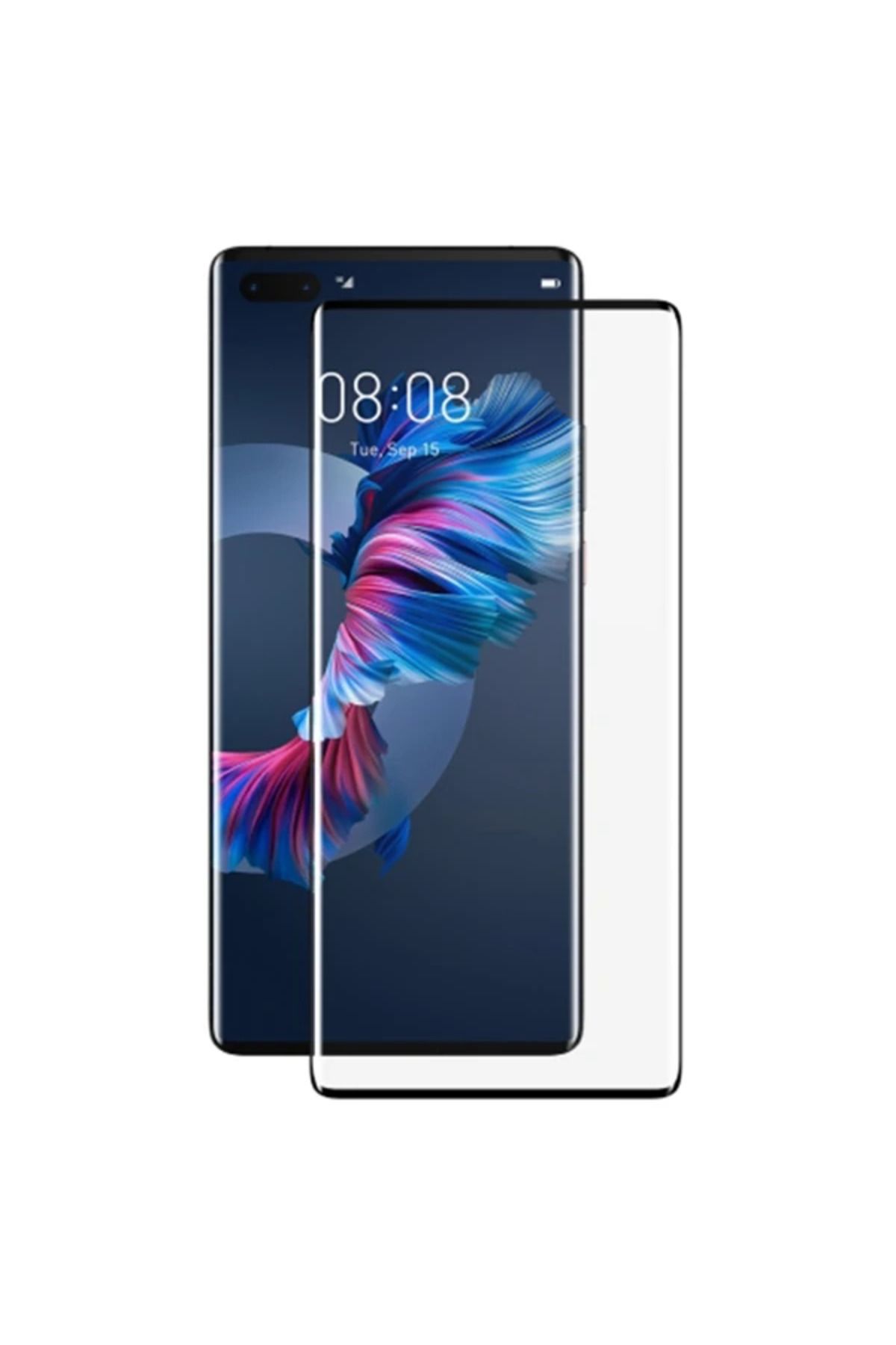 Lokal Marketing Huawei Mate40 Pro/Pro+/RS Porsche Design Full 0.25mm Kırılmaz Cam Ekran Koruyucu-( - LKM9792-9729