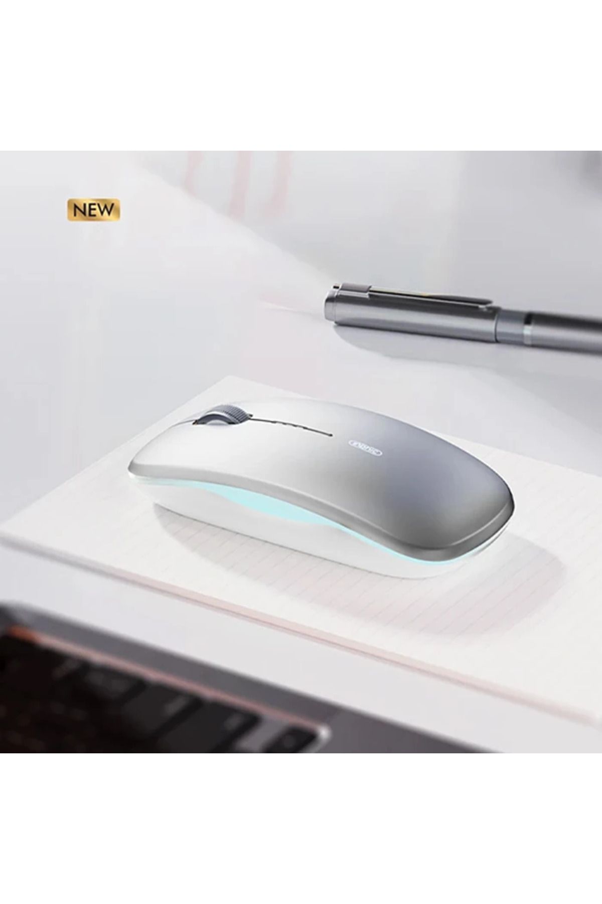 mudikonsept İNPHİC M5 Kablosuz Fare Şarj Edilebilir Sessiz Kullanım 2.4G Işıklı USB Mouse - MDE7476-9849
