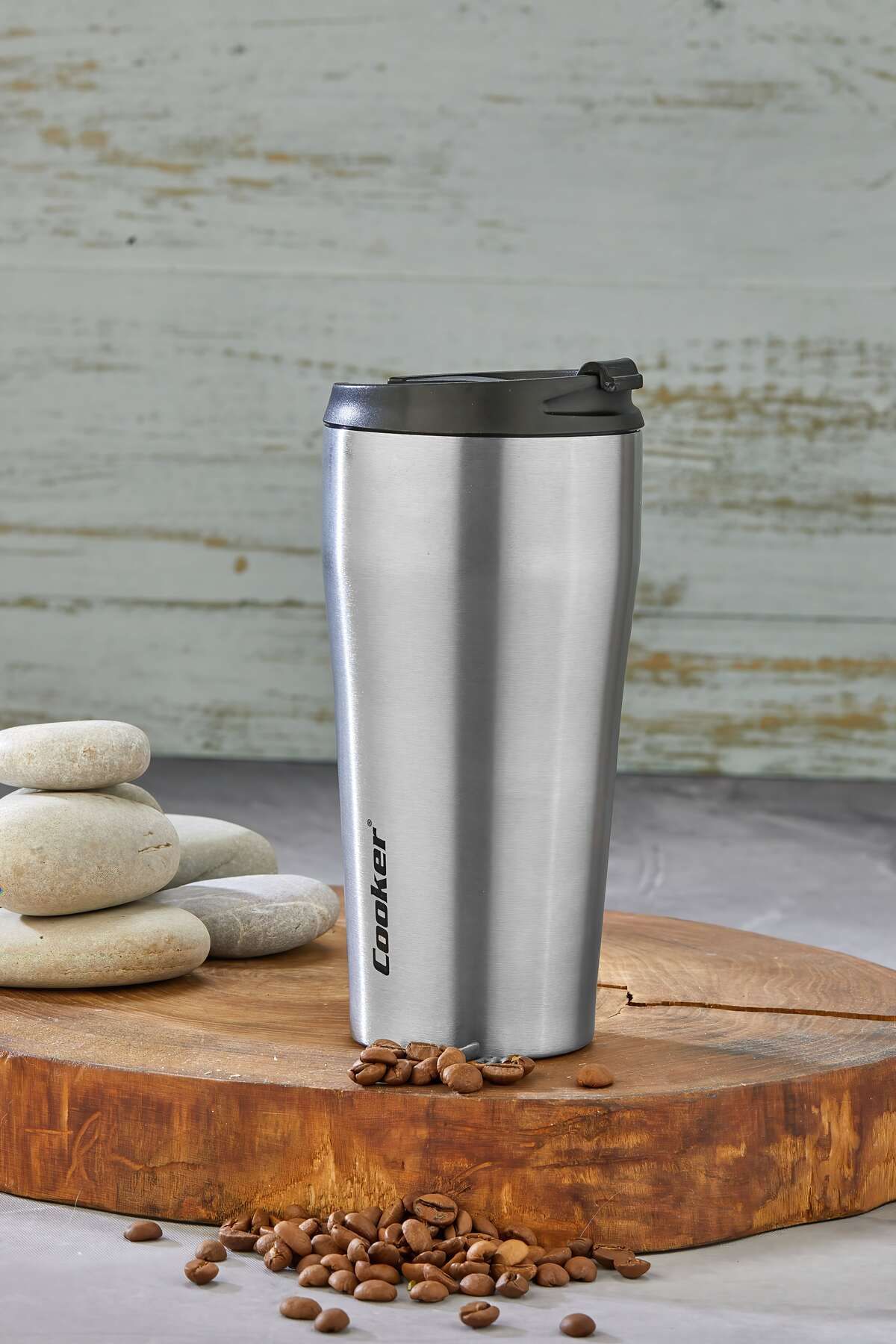 Cooker 400 ml Çelik Termos Mug | Sızdırmaz Koku Yapmaz | 6 Saat Sıcak Soğuk Tutan Kahve Çay Termosu