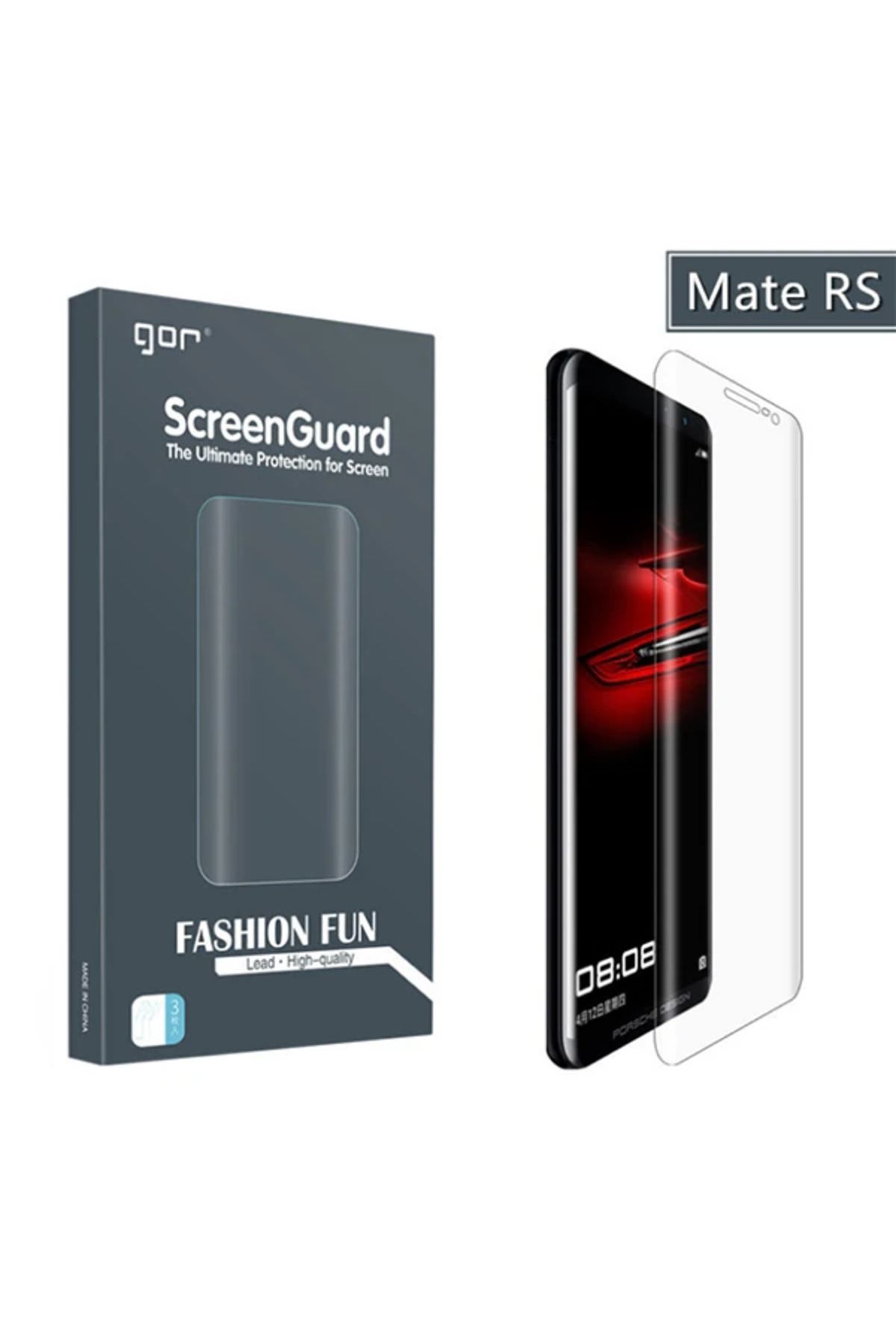 Mobil Dünyası Gor Huawei Mate Rs 3d Kavisli Darbe Emici Full Ekran Koruyucu 2 Adet Set-(5775) - DGL5653-9808