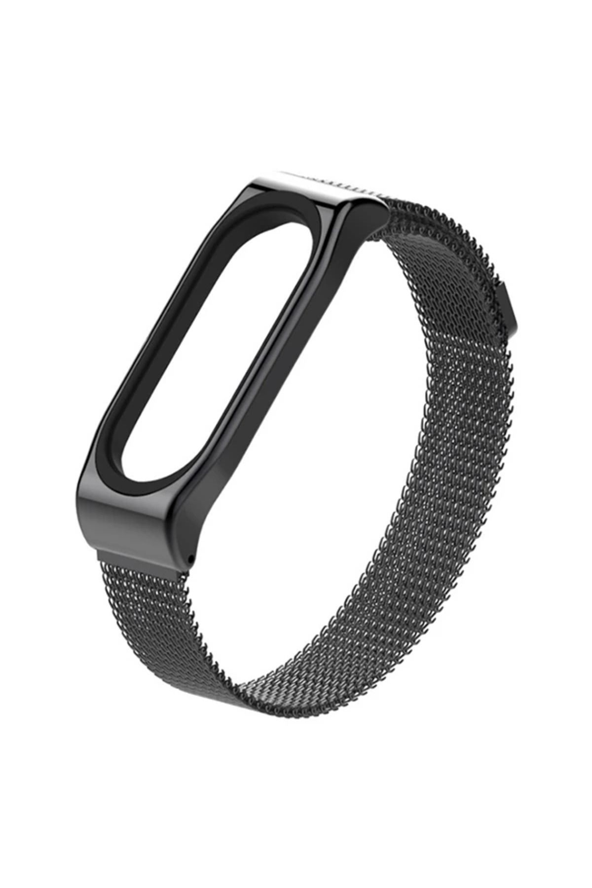 Marsilyan Mijobs Xiaomi Mi Band 4-3 Metal Kayış Kordon Milano Loop-(5775) - MCT3421-7111