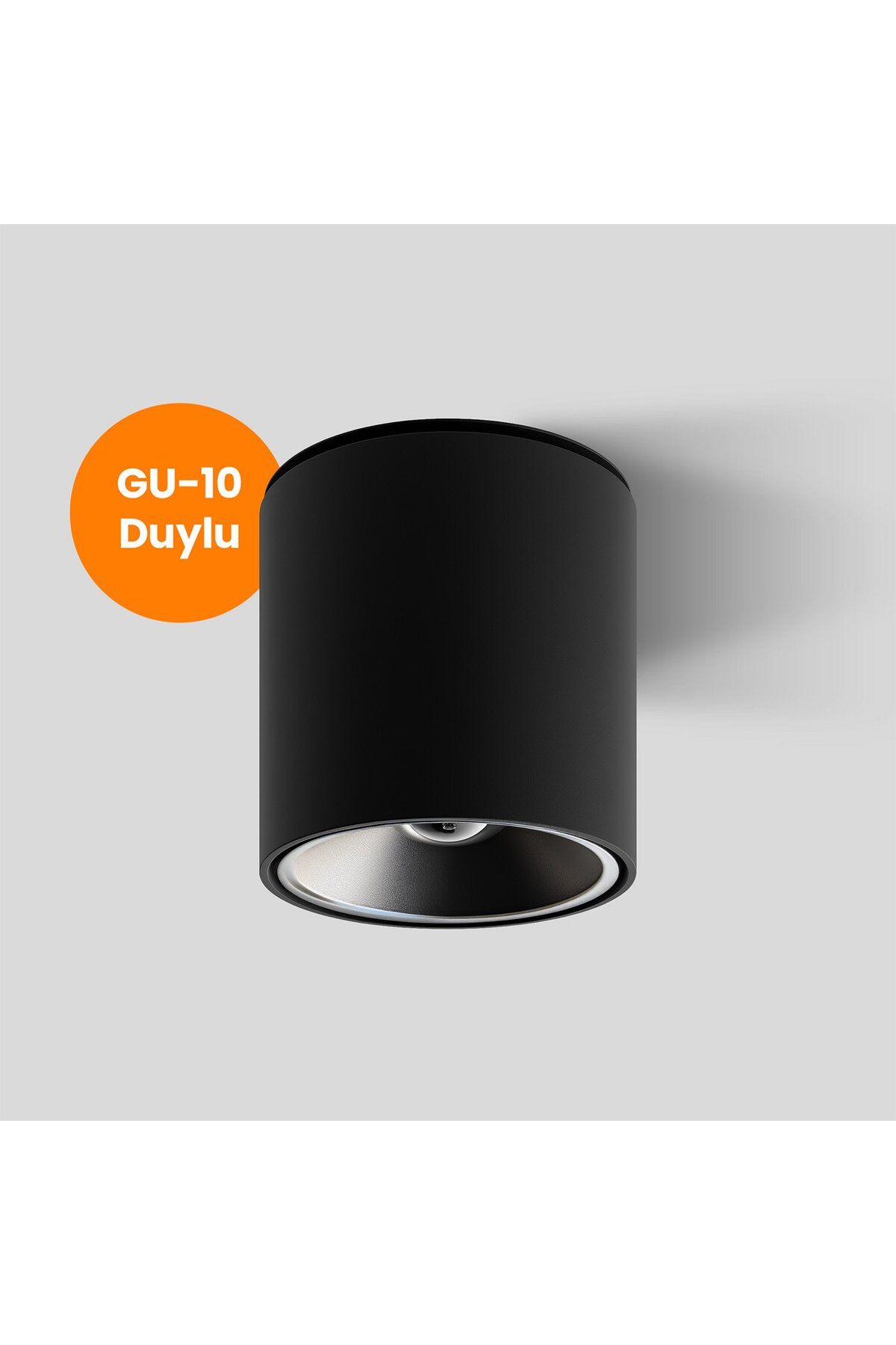 MAXLED Silindir Dekoratif Armatür (Siyah-Platin) Maxled MX-3500