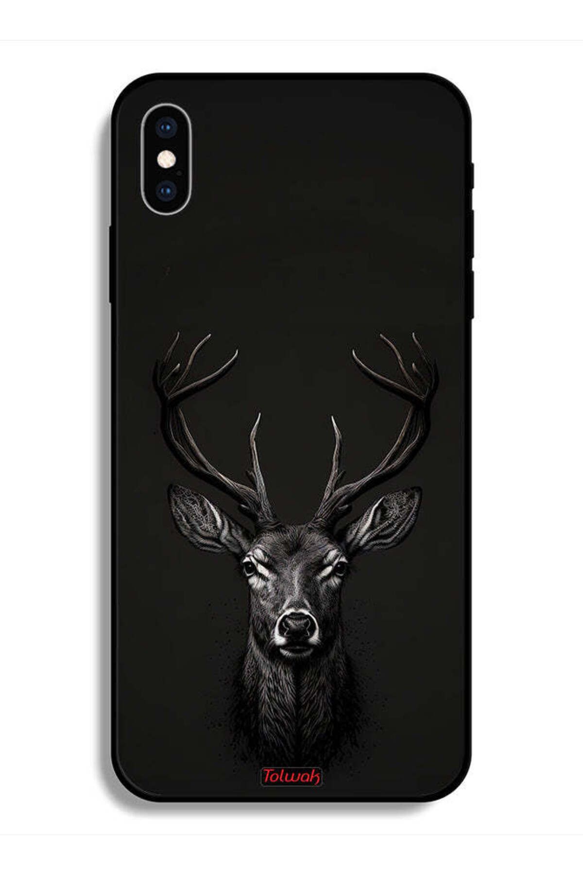 Tolwak-Protective Case For Apple iPhone X Deer Digital Art 1