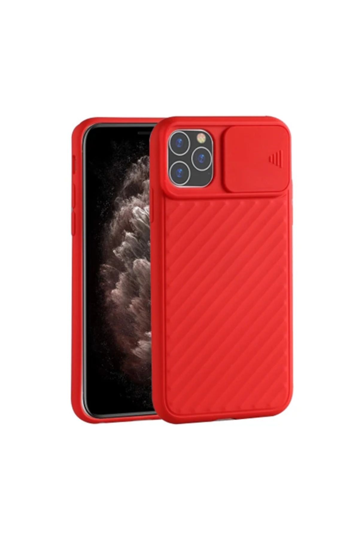 Marsilyan Ally İPhone 11 Pro 5.8 Kılıf Kamera Kapatan koruyucu Sürgülü Kılıf-(5775) - MCT1878-2904