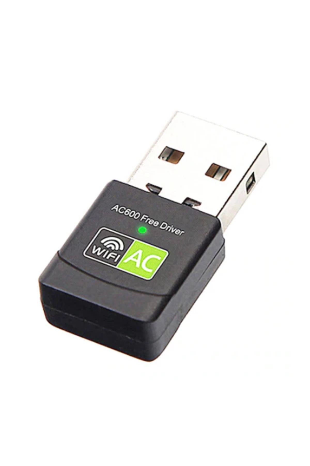 Marsilyan ALLY Çift Bant 600 Mbps 2.4 GHz +5 GHz USB Kablosuz Wifi Adaptör-(5775) - MCT9665-7768