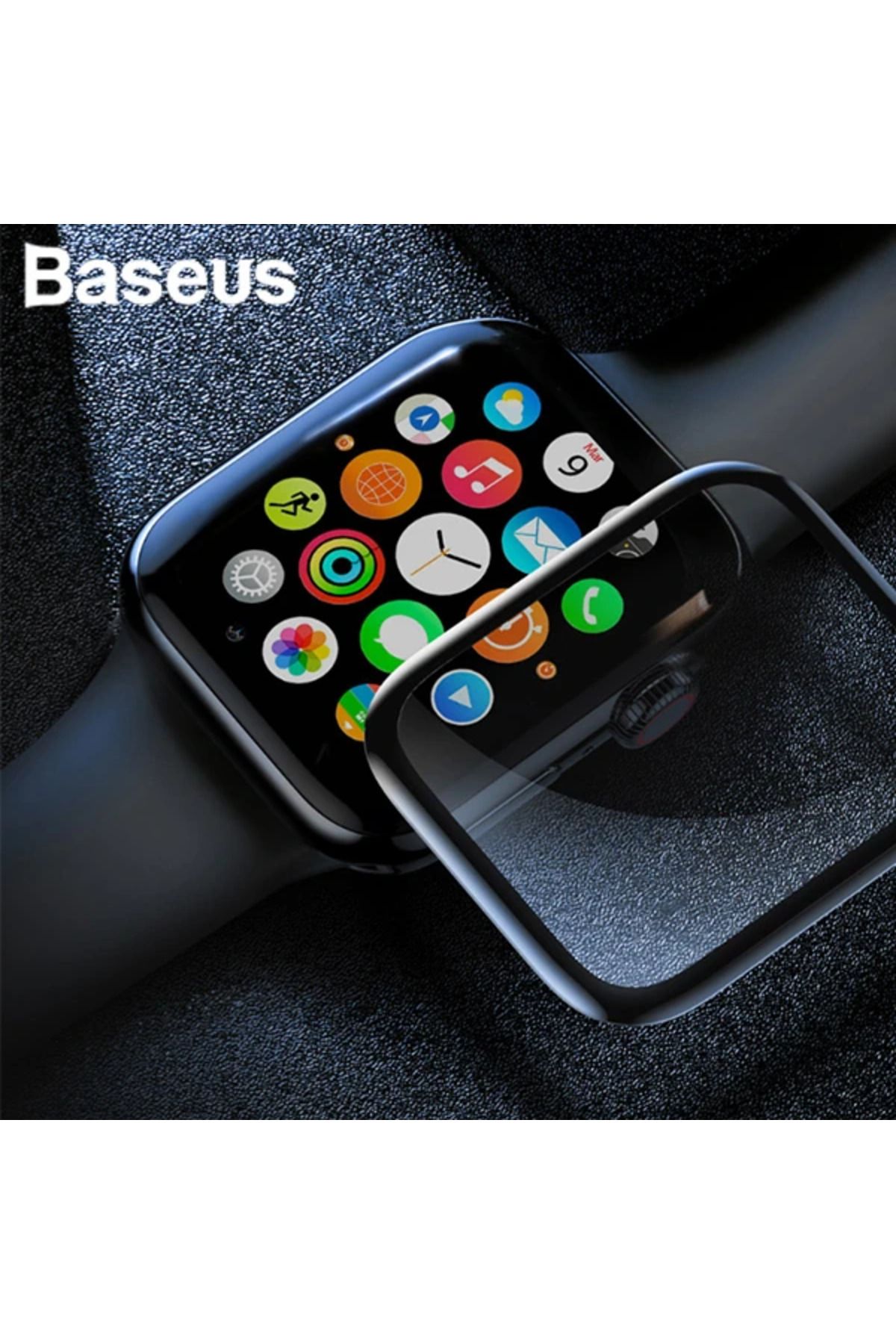mudikonsept Apple Watch 42mm 3D Kavisli Tempered Kırılmaz Cam Koruyucu-(5775) - MDE4981-9087