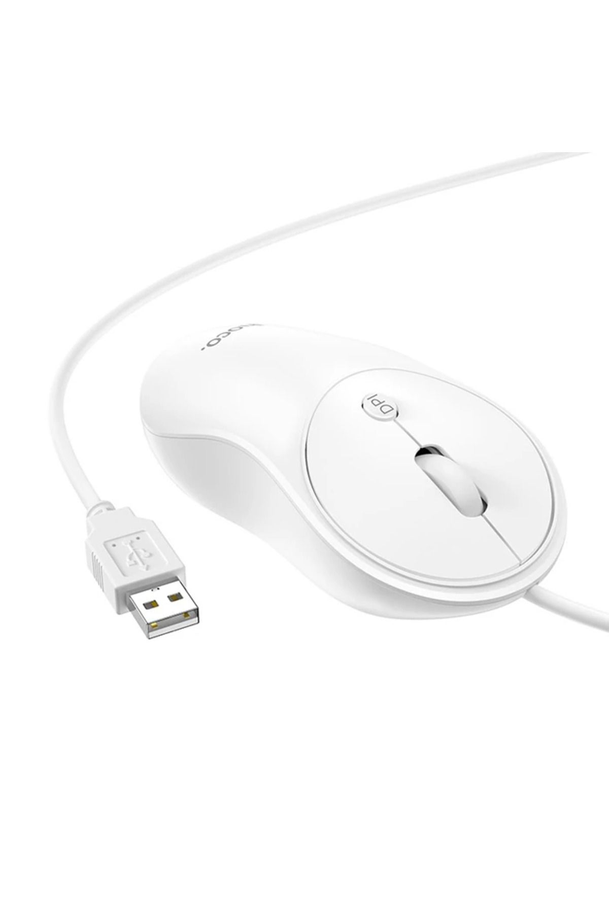 Marsilyan HOCO GM13 Bussines 1600DPI 4D Yüksek Hassasiyet Kablolu Optik Mouse-(5775) - MCT6878-1443