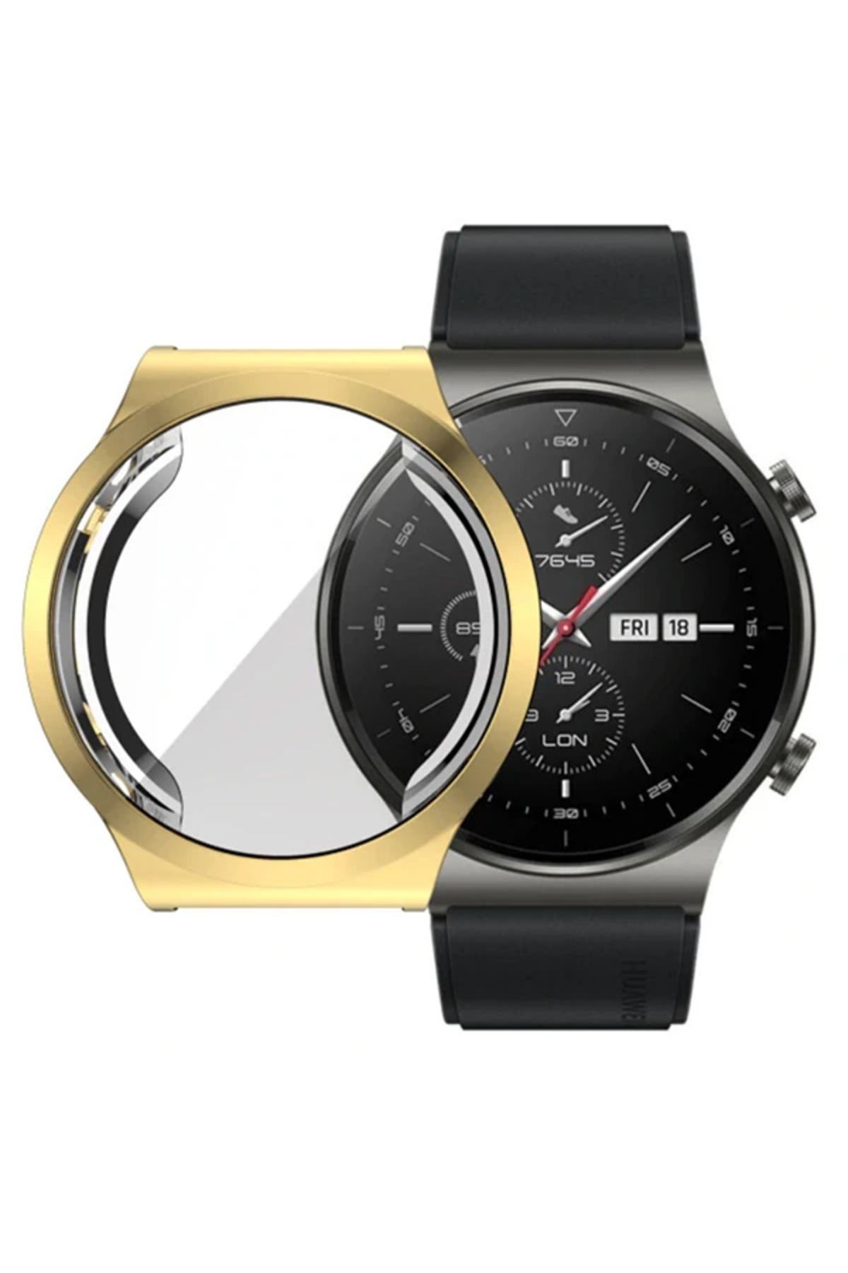 Marsilyan Ally Huawei Watch GT 2 Pro 360 Koruma Ultra İnce Silikon Kılıf-(5775) - MCT8744-3472