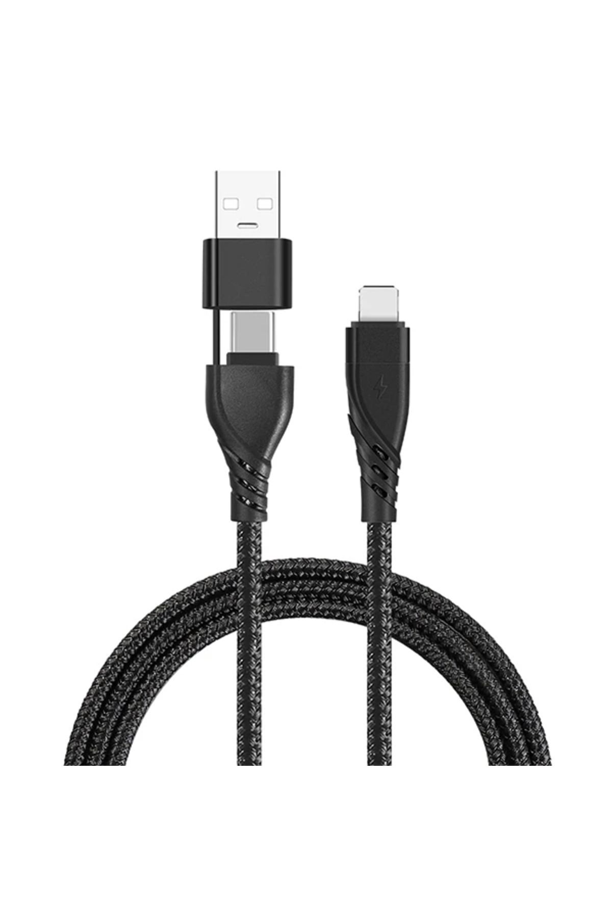 Marsilyan ALLY 2in1 USB Lightning To PD Kablosu+USB Kablo-(5775) - MCT2796-9736