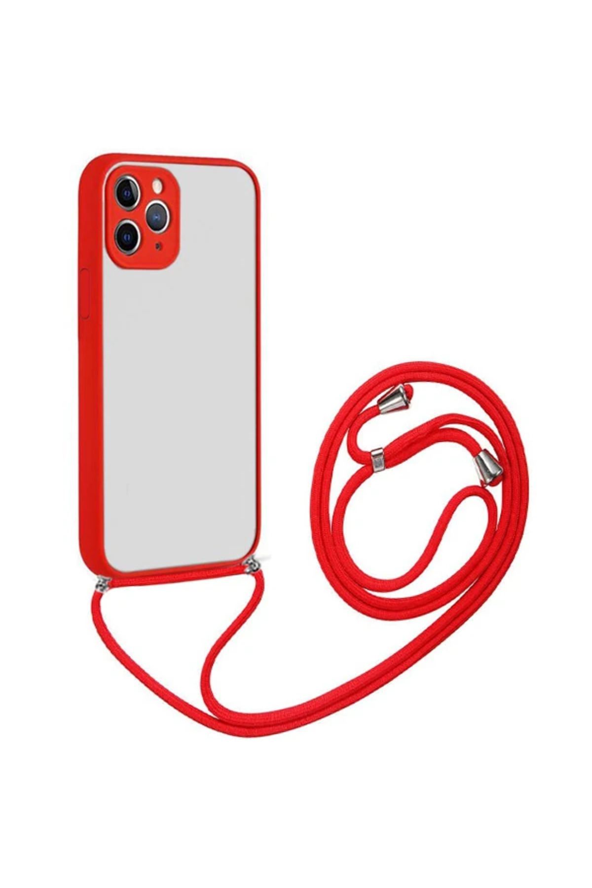 Marsilyan ALLY iPhone 12 Pro Max 6.7 Askılı Koruyucu Silikon Kılıf-(5775) - MCT2914-8028