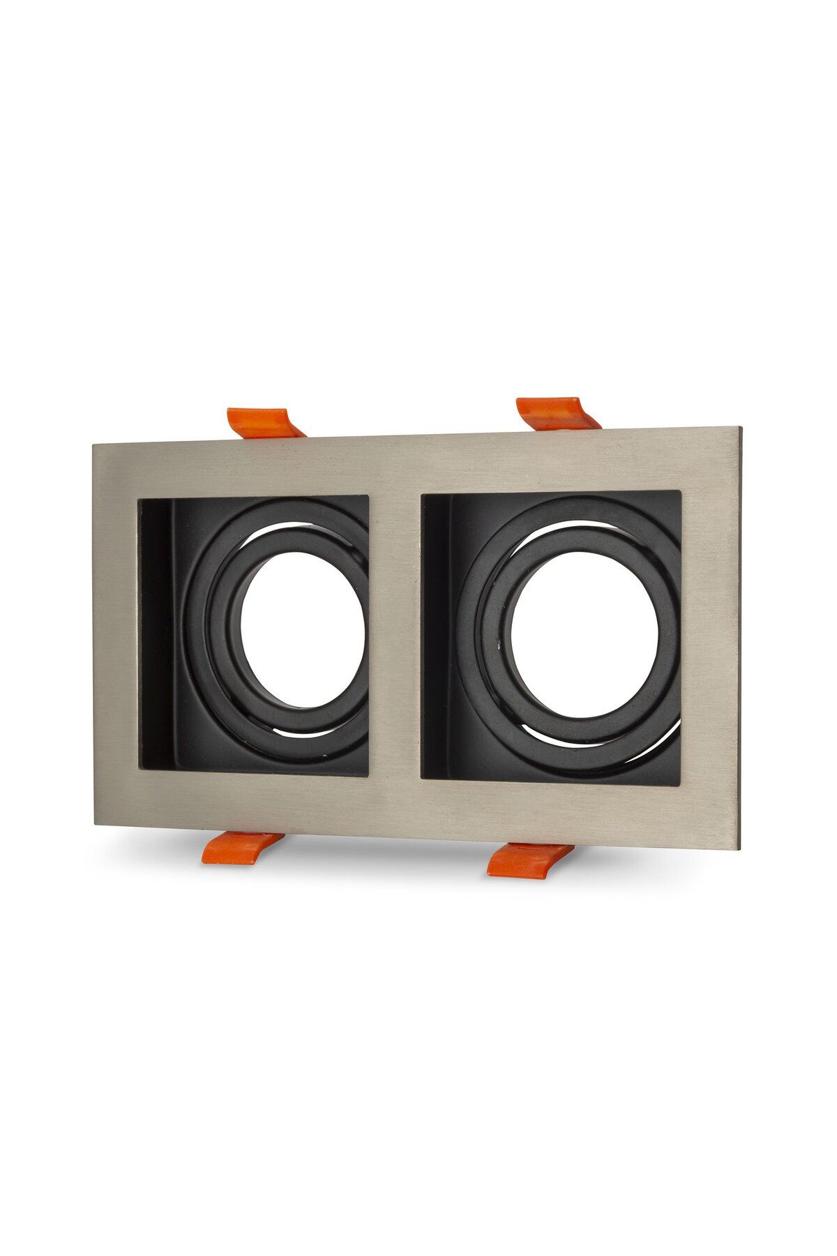 MAXLED Kare İkili Dekoratif Spot Kasa Sıva Altı GU-10 - Saten-Siyah - Maxled MX-2038