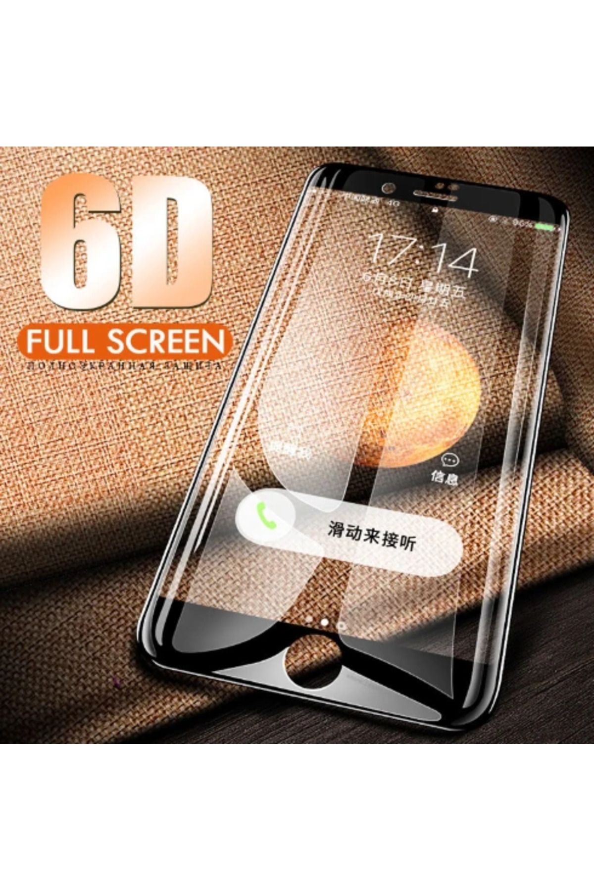 mudikonsept İphone 6plus İphone 6s Plus 6d Kavisli Full Kırılmaz Cam Ekran Koruyucu-(5775) - MDE4147-8788