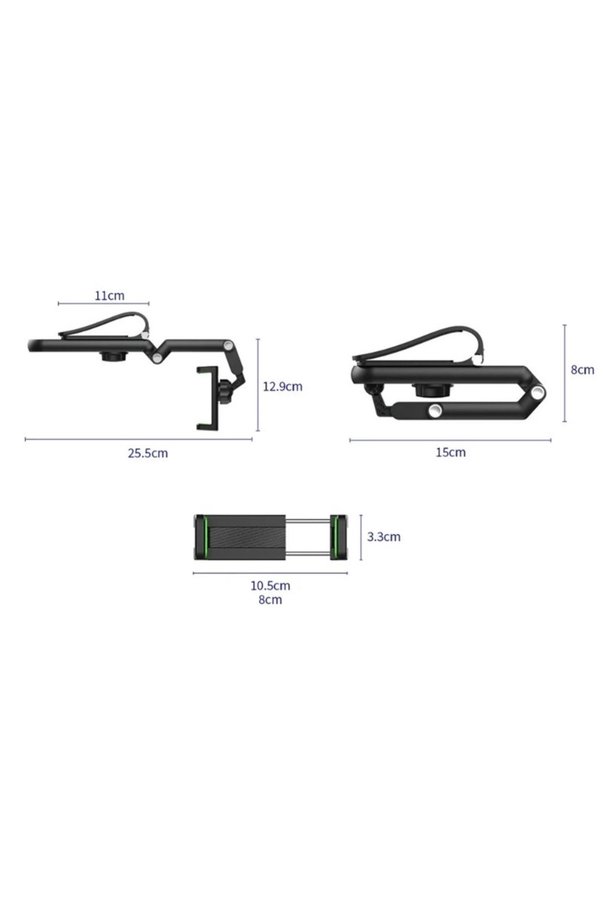ÖYKÜ VE YİĞİT Pratik 1080° Dönebilen Çok Fonksiyonlu Telefon Tutucu Cm-103
