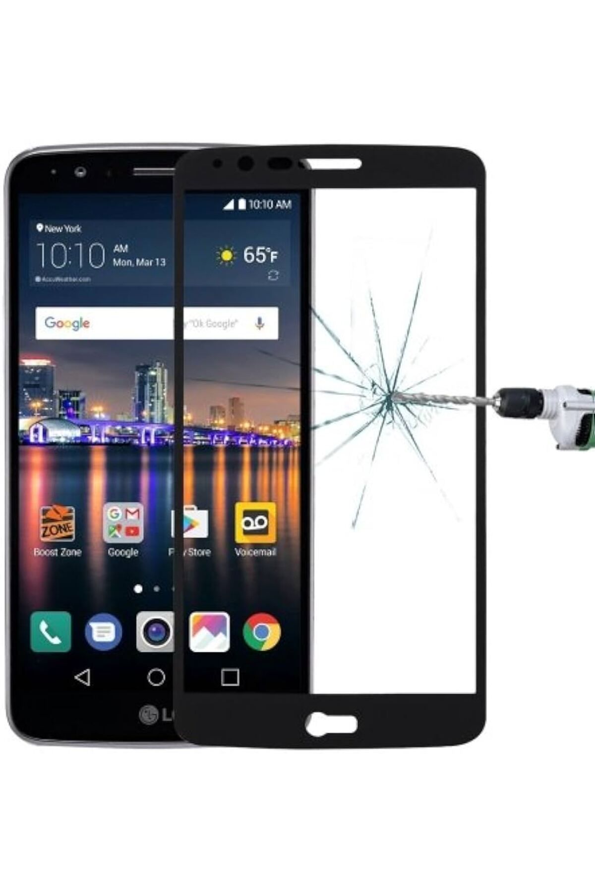 ONE Telekom Lg Stylus 3 Full Kırılmaz Cam Ekran Koruyucu-(5775) - CDY1435-8930