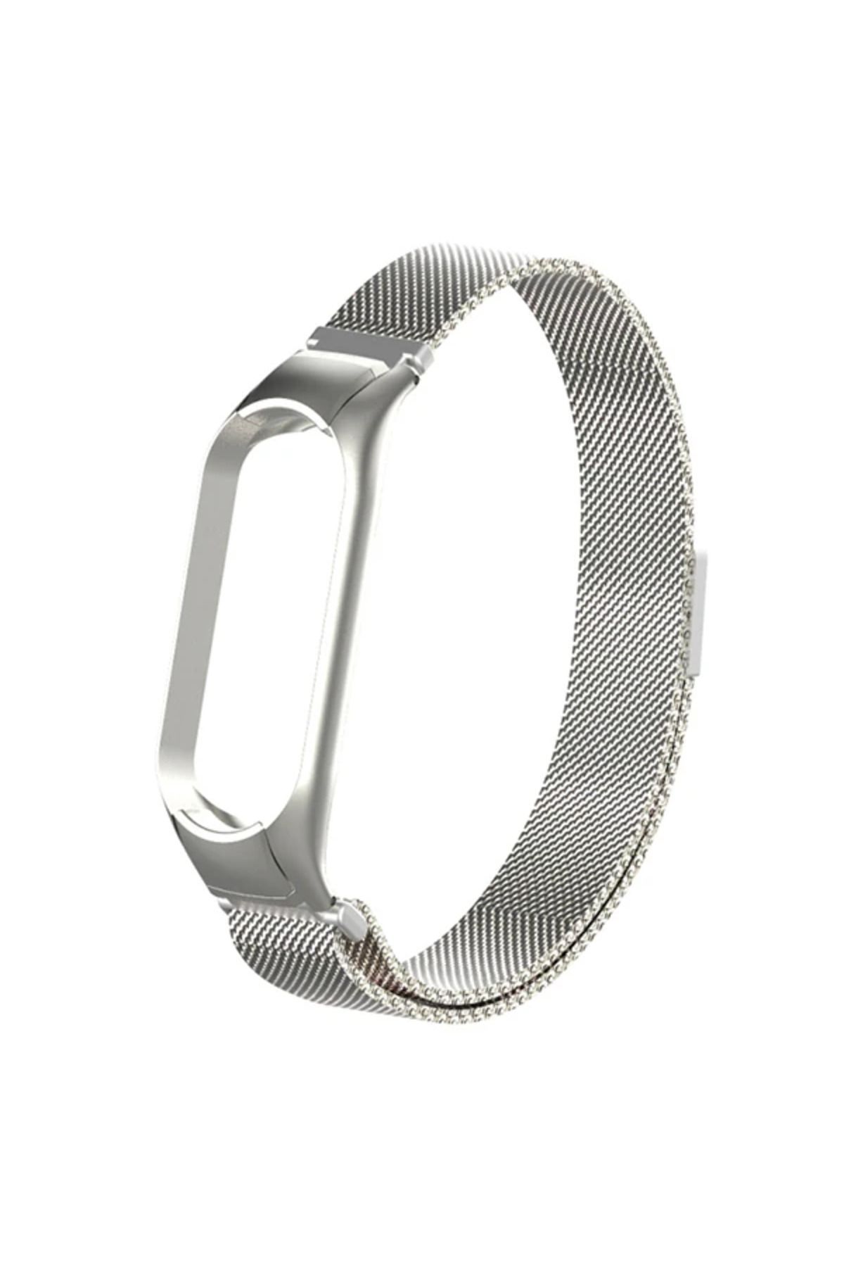 Marsilyan Xiaomi Mi Band 5 Metal Kayış Kordon Milano Loop-(5775) - MCT7397-3961