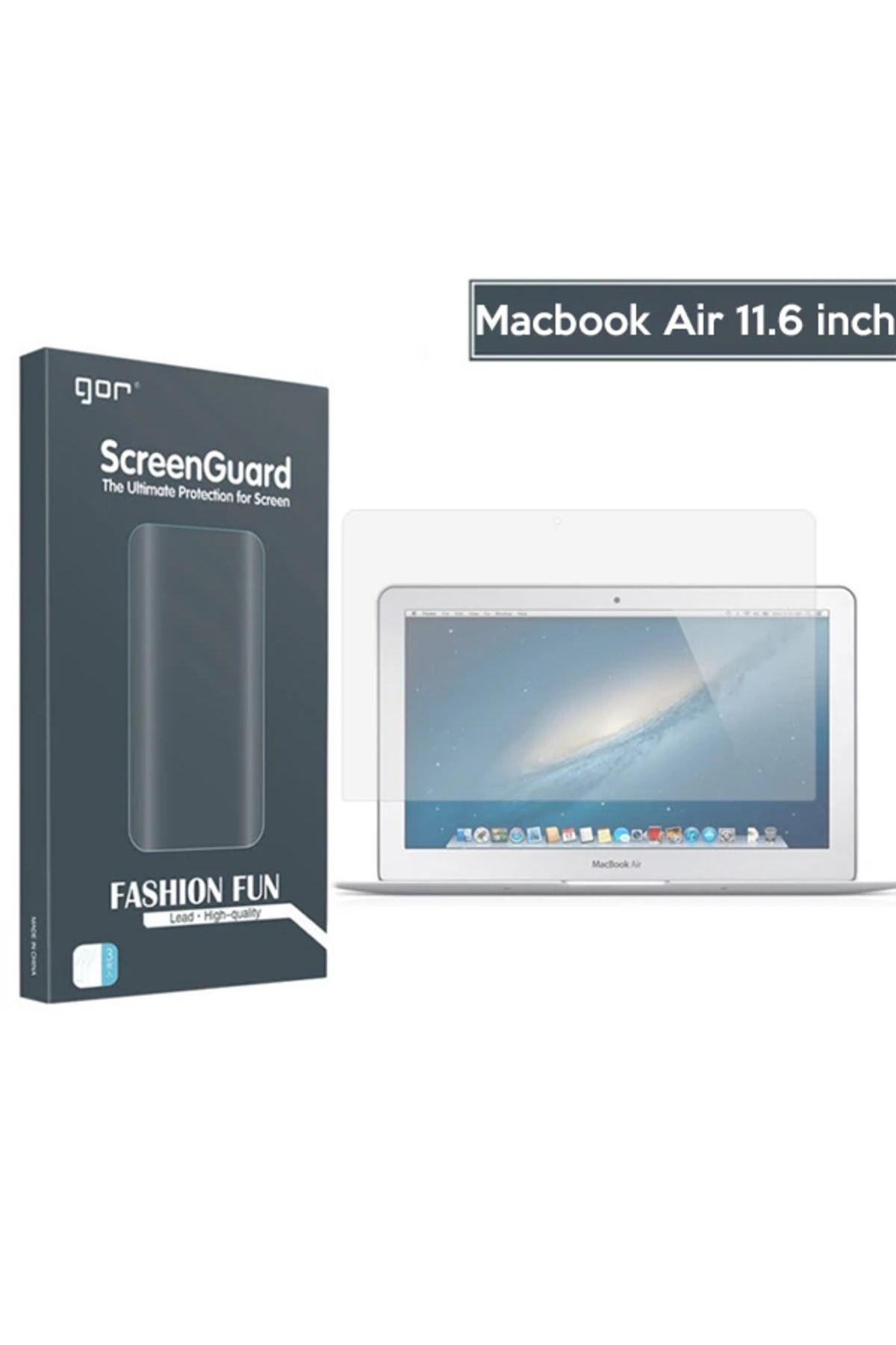 Marsilyan GOR Macbook Air 11.6 inch uyumlu Darbe Emici Ekran Koruyucu-(5775) - MCT2409-6891