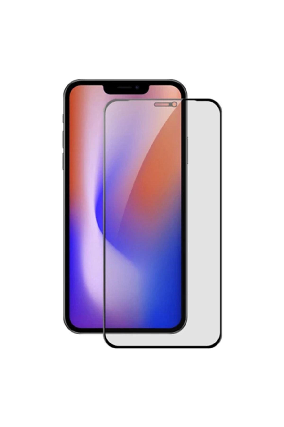 Marsilyan ALLY İPhone 12 PRO Max 6.7 3D Full Privacy Gizlilik Cam Ekran Koruyucu-(5775) - MCT4684-3642