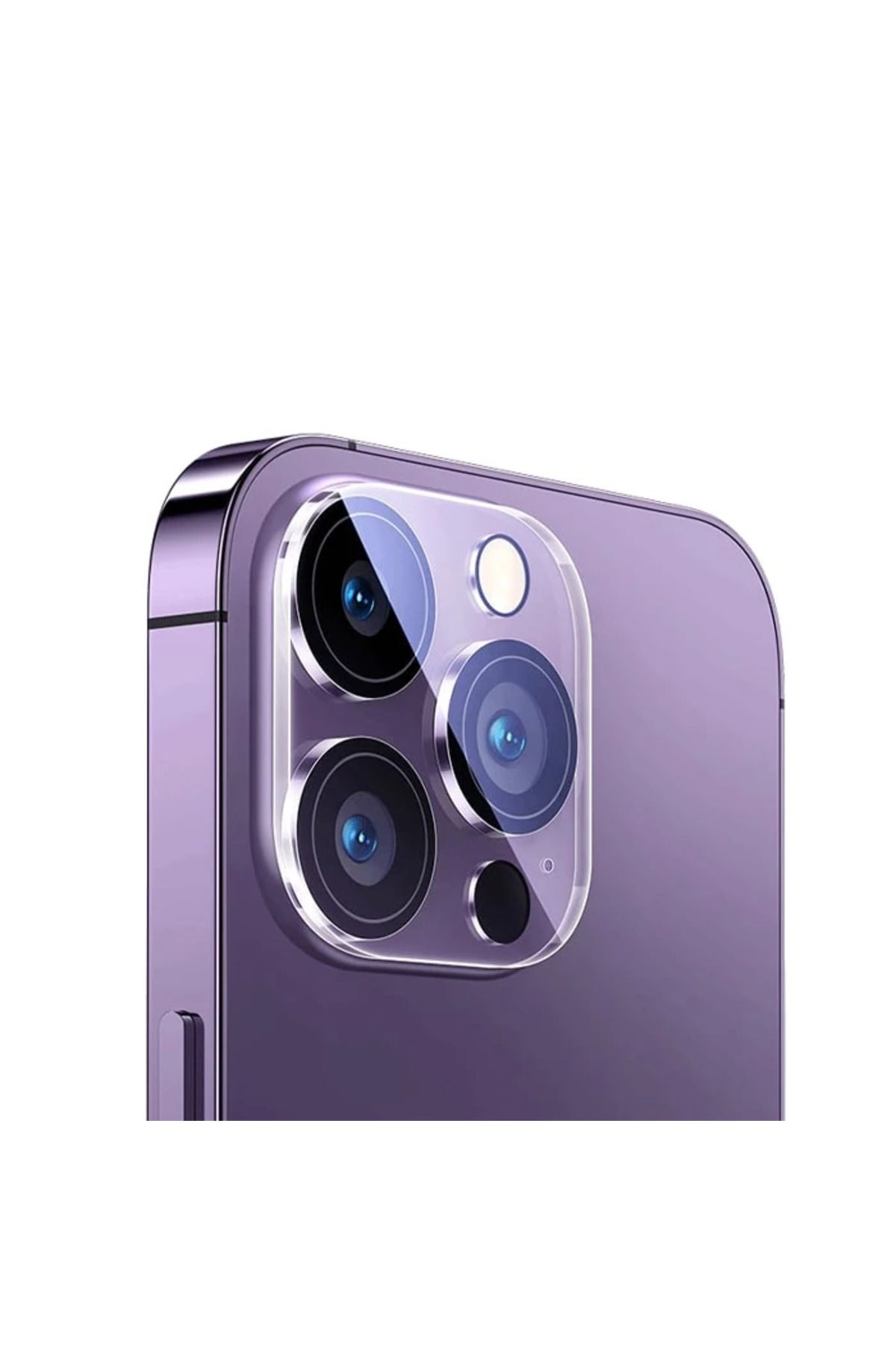 Lokal Marketing iPhone 15 Pro/15 Pro Max için Crystal Serisi HD Cam Kamera Koruyucu 2 Adet Set-(577 - LKM8486-6943