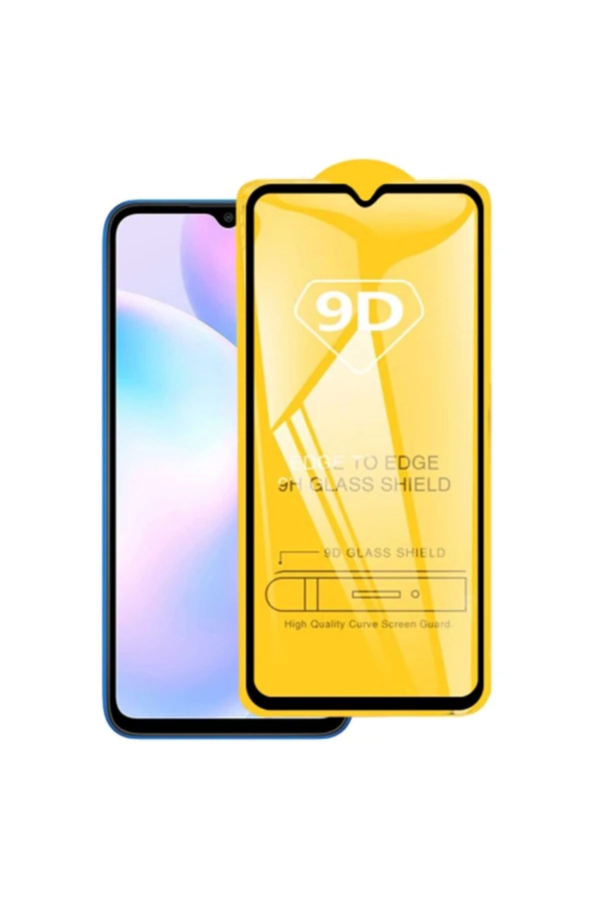 ONE Ally Xiaomi Redmi 9 9D Full Glue Tempered Cam Ekran Koruyucu-(5775) - CDY4223-2242