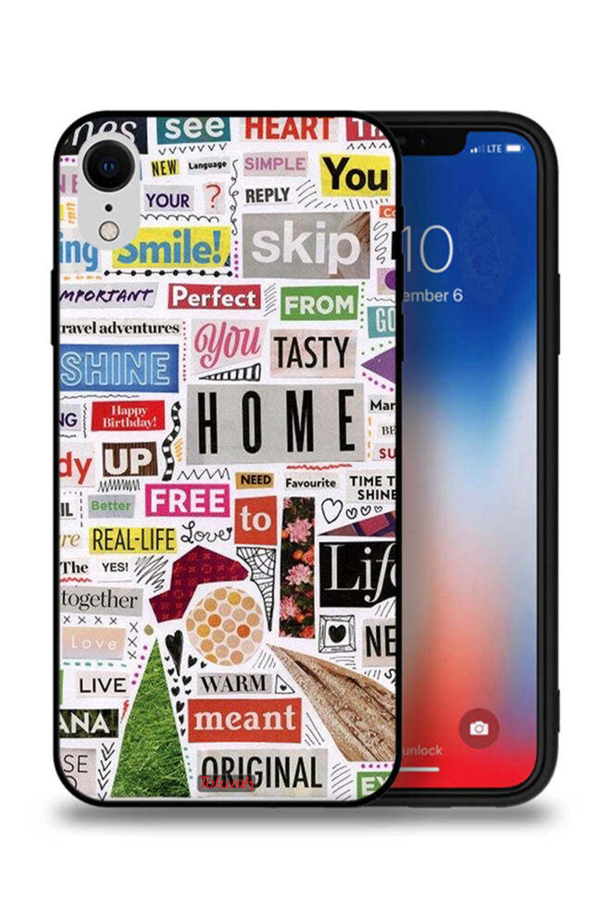 Tolwak-Apple iPhone XR Protective Case Meant Original Stickers 1
