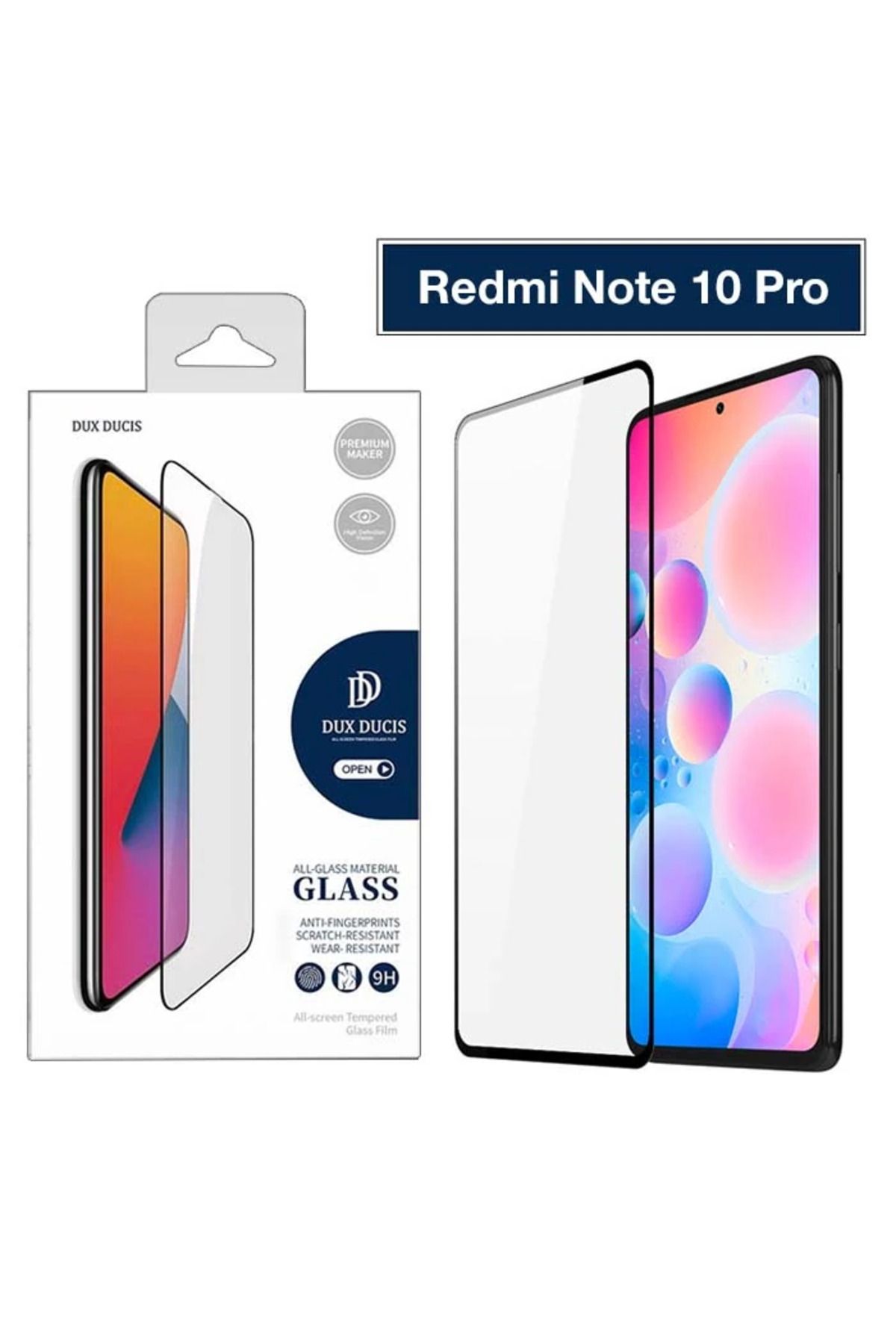 demila Dux Ducis Redmi Note 10 Pro -K40+Pro Tempered Cam Ekran Koruyucu 9D Full Kaplama-(57 - MLA4122-7152