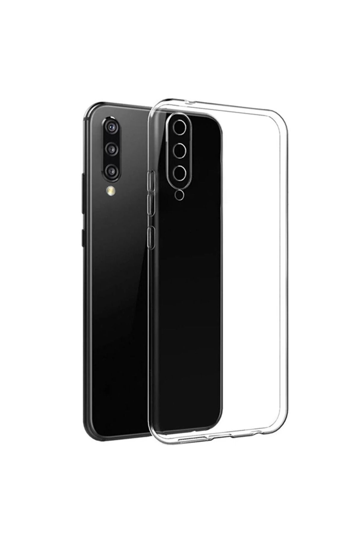 Marsilyan Ally SM Galaxy A70 Kılıf Kamera Korumalı Ultra İnce Şeffaf Silikon Kılıf-(577 - MCT6122-8694