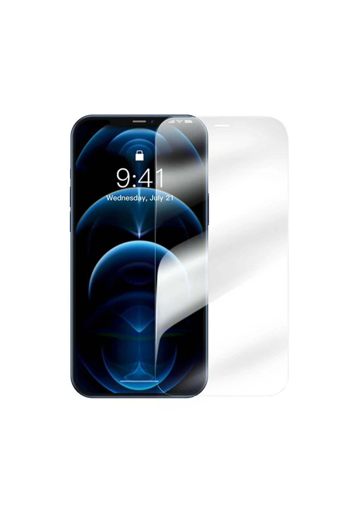 mudikonsept iPhone 12 Pro Max 6.7 0.3mm HD Anti-drop Tempered Kırılmaz Cam Ekran Koruyucu 2 Ad - MDE4317-1038