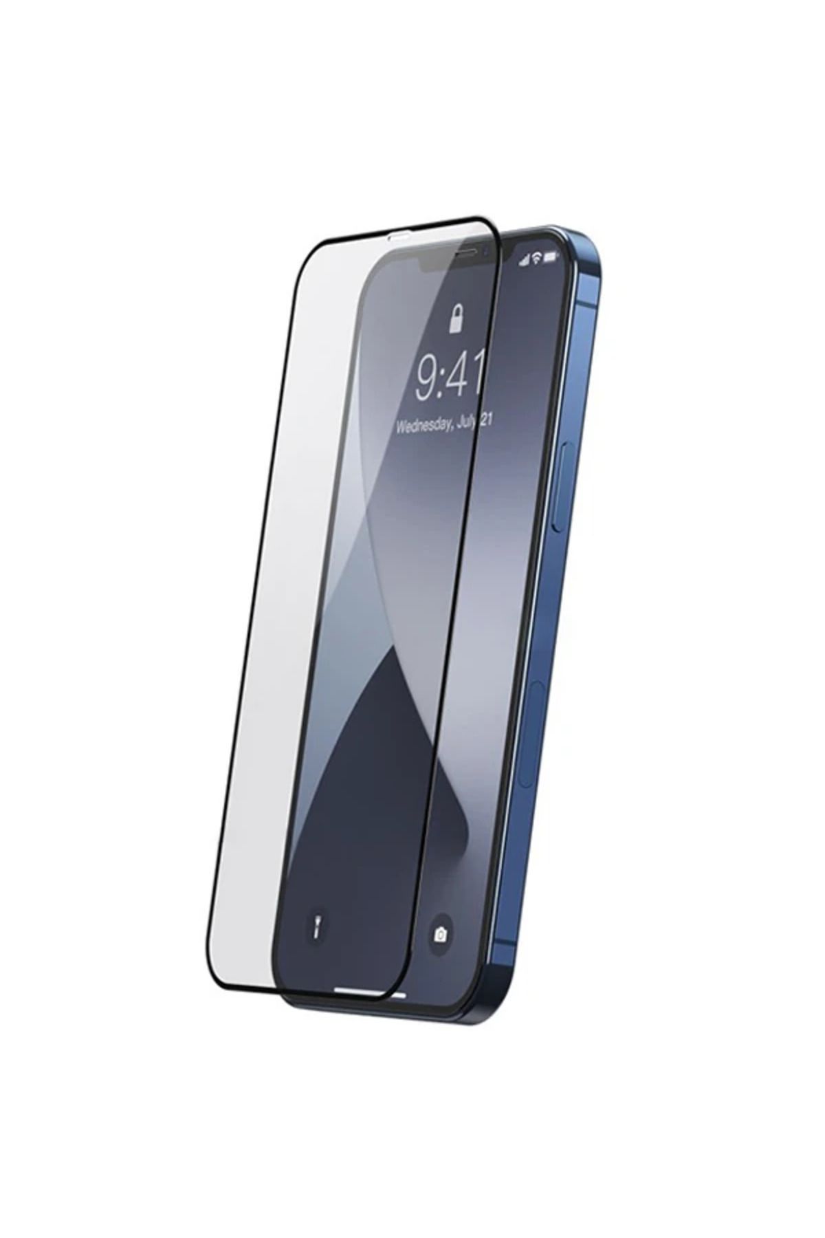 mudikonsept İPhone 12 Mini Ekran Koruyucu 0.3MM Full Anti Blue Light Tempered Cam Ekran Koruyuc - MDE1017-6139