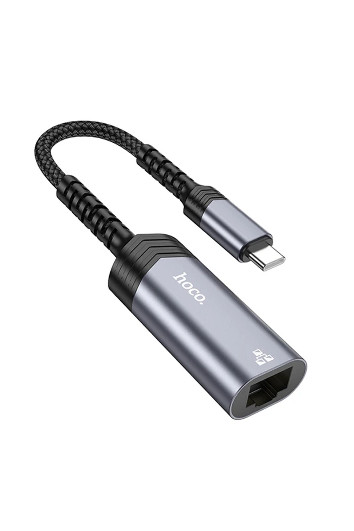 Marsilyan Hoco UA26 Type-c OTG RJ45 İnternet Adaptörü Dönüştürücü 100 Mbps-(5775) - MCT7531-9722