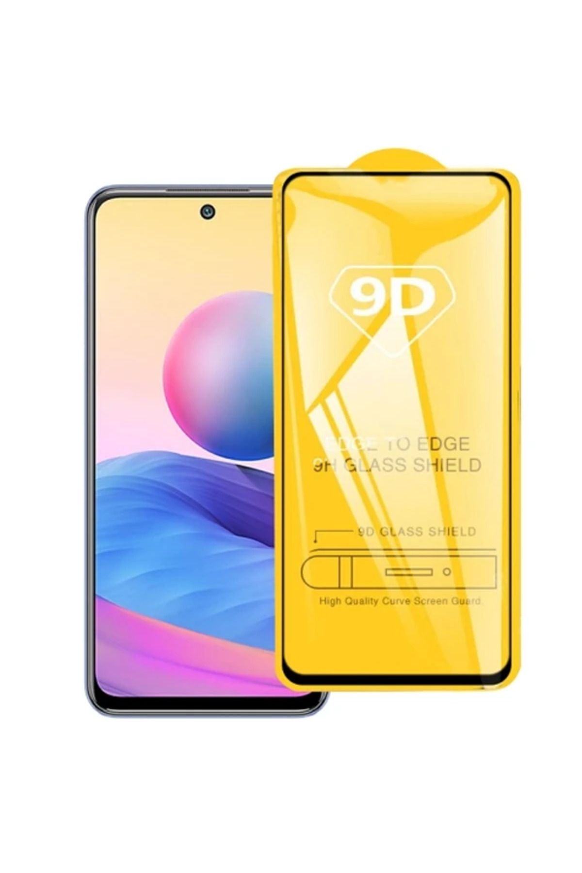 demila Xiaomi Redmi Note 10 9D Full Glue Full Kaplama Tempered Cam Ekran Koruyucu-(5775) - MLA8219-7571
