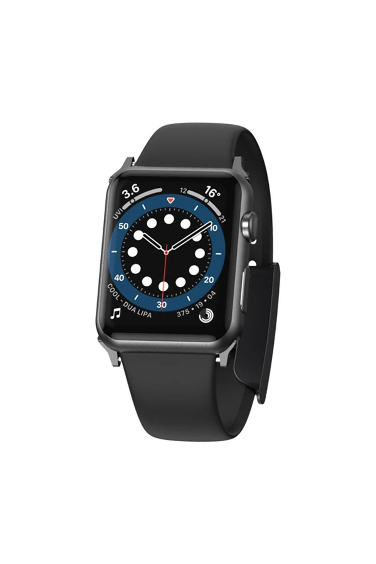 mudikonsept Slip-Thru Apple Watch Ultra 49mm 7-8 45mm 6-5-4 44mm Silikon Kordon Kayış 3-2-1 42 - MDE6427-5438