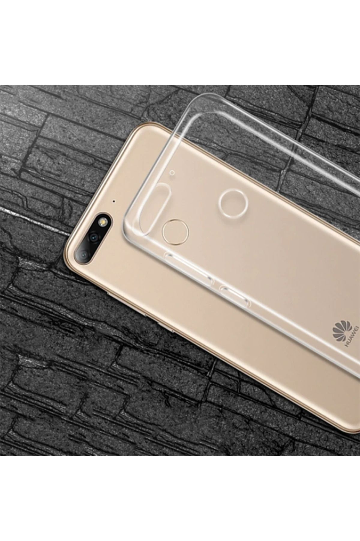 Marsilyan Huaweı Y9 2018 Şeffaf Soft Slim Fit Silikon Kılıf-(5775) - MCT2320-8647