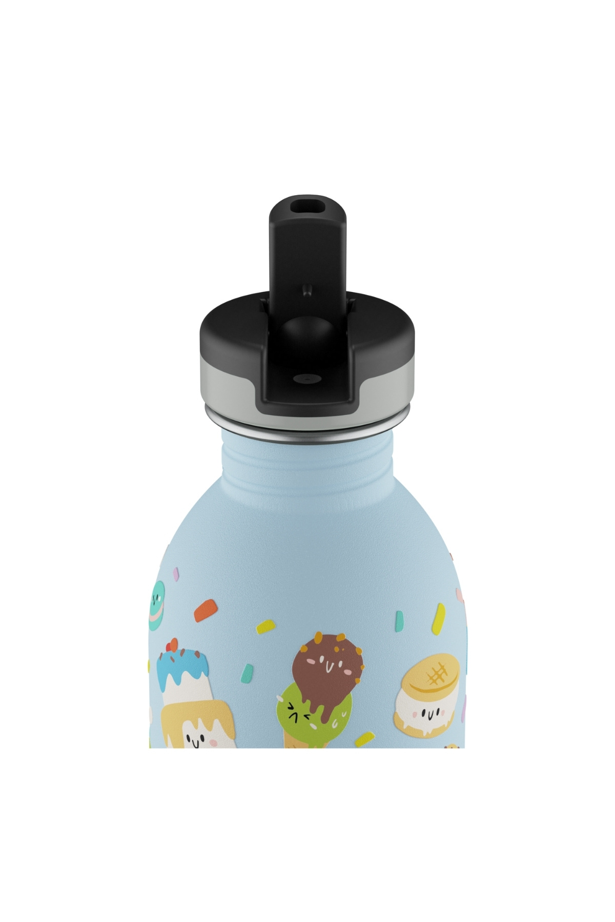 24 Bottles Kids Bottle Sweet Friends Pipetli Paslanmaz Çelik Çocuk Su Matarası 250 ml fotoğrafı 3 (önizleme)