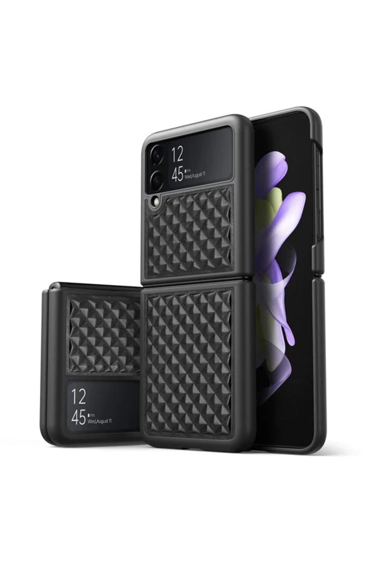 demila Dux Ducis Venice Series Samsung Galaxy Z Flip3 5G için Premium Deri Kılıf-(5775) - MLA8010-1410