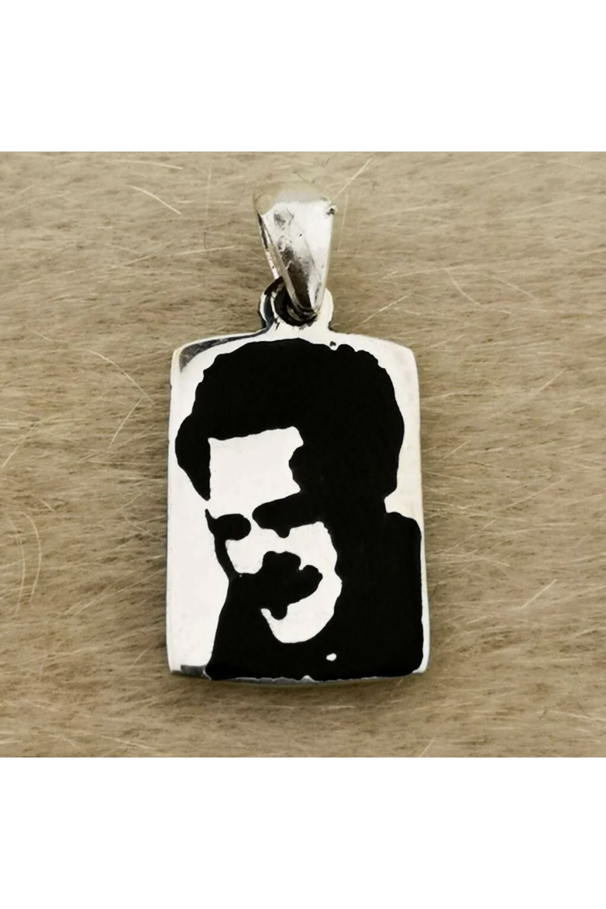 shop Nazım Hikmet 925 Ayar Gümüş Erkek Kolye