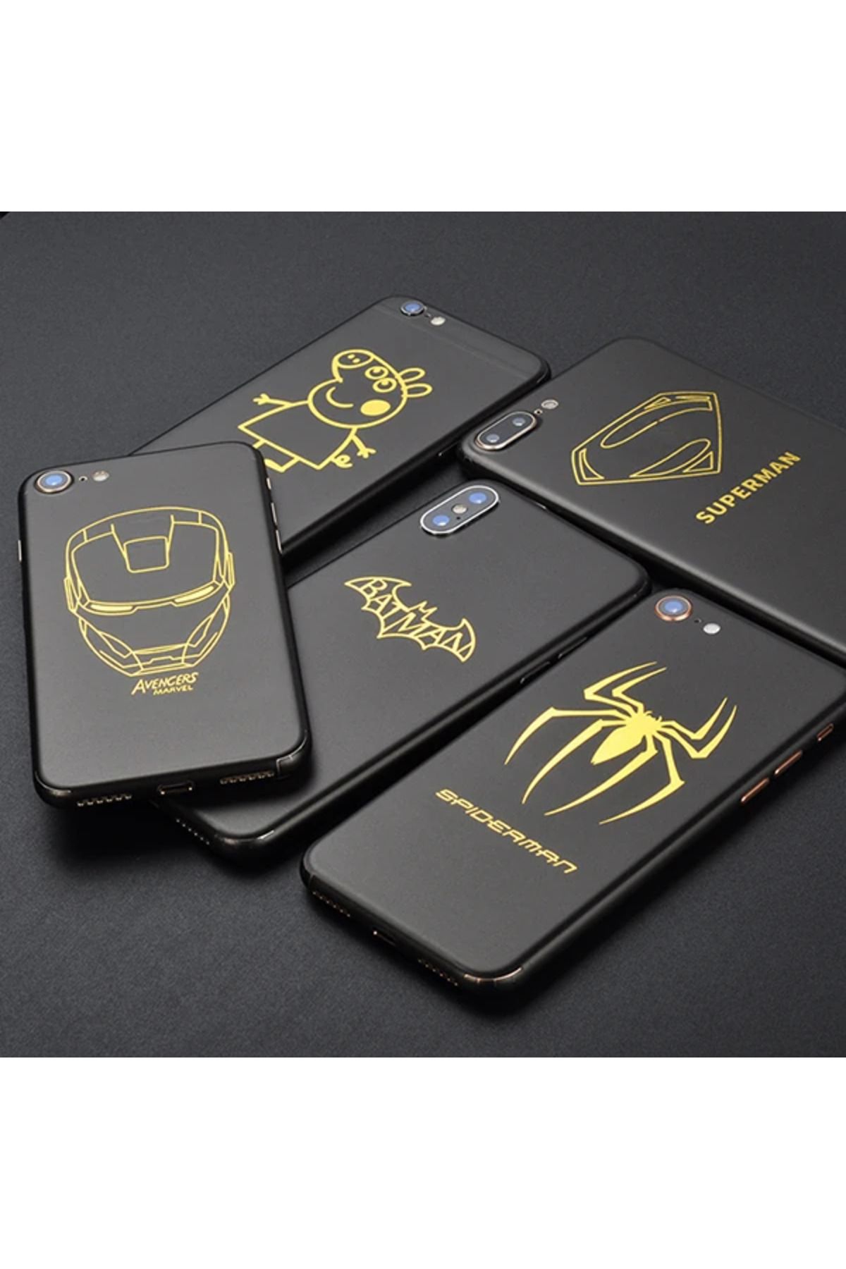 Marsilyan İphone X Xs Desenli Telefon Kaplaması Arka Sticker-(5775) - MCT4311-4985